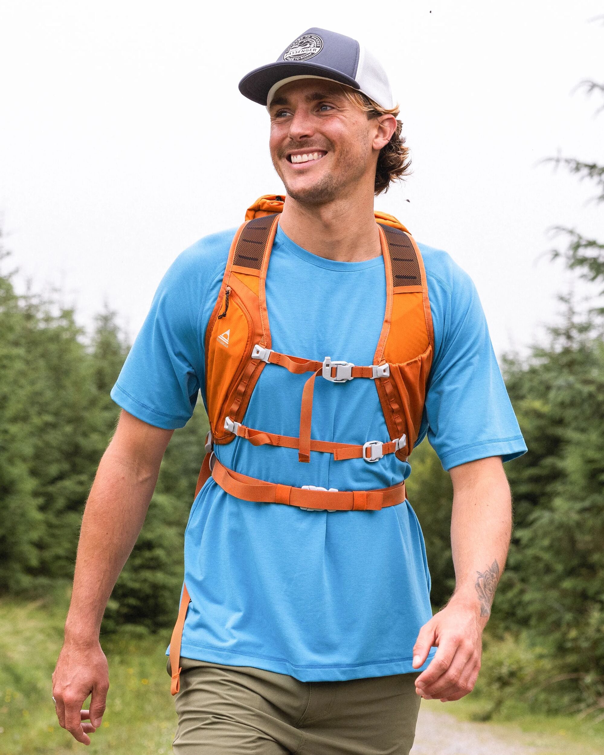 Trailscape Recycled 18L Backpack - Sunrise Orange - Lifestyle - Male