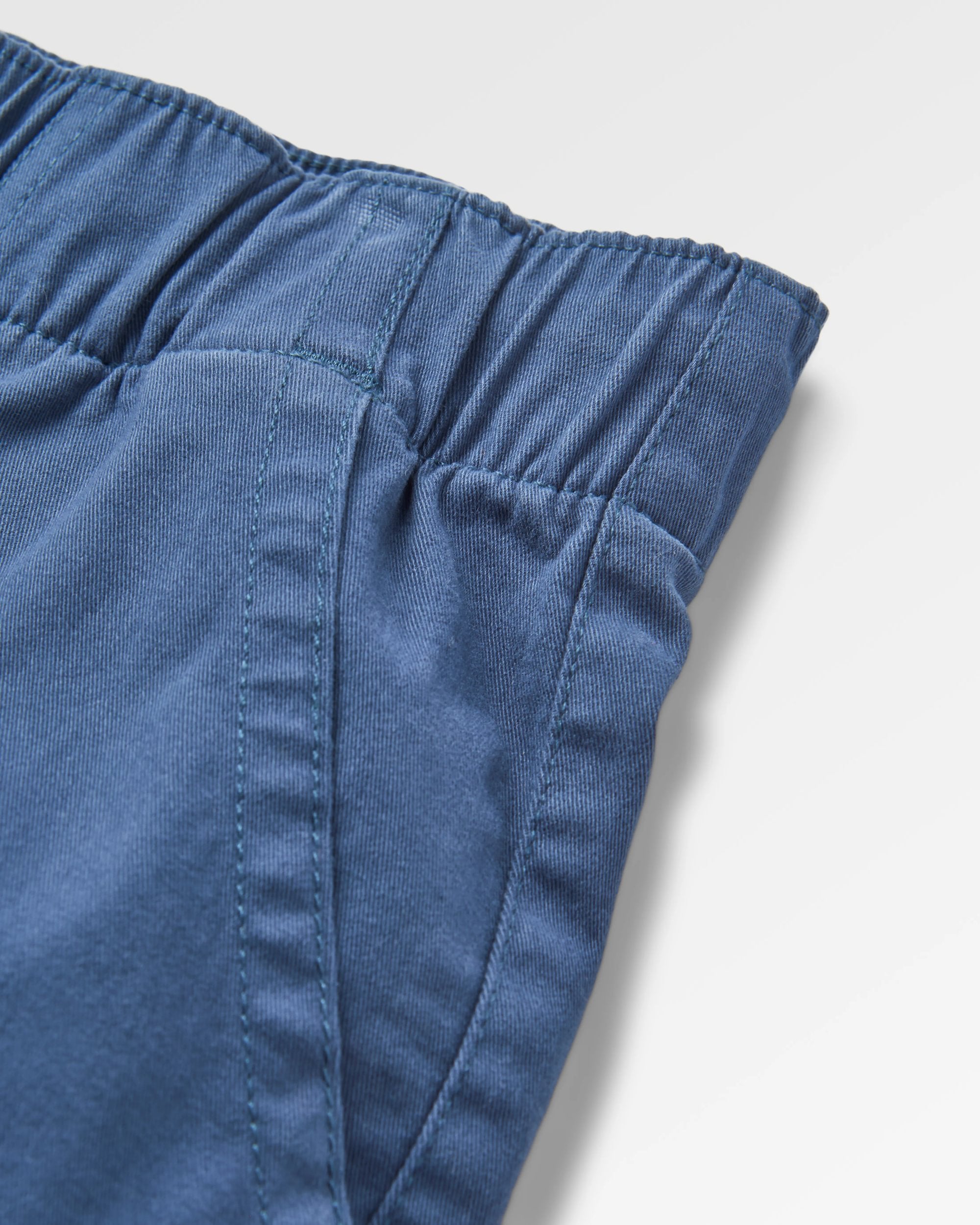 Carriso Organic Cotton Short - Dark Denim - Flatlay