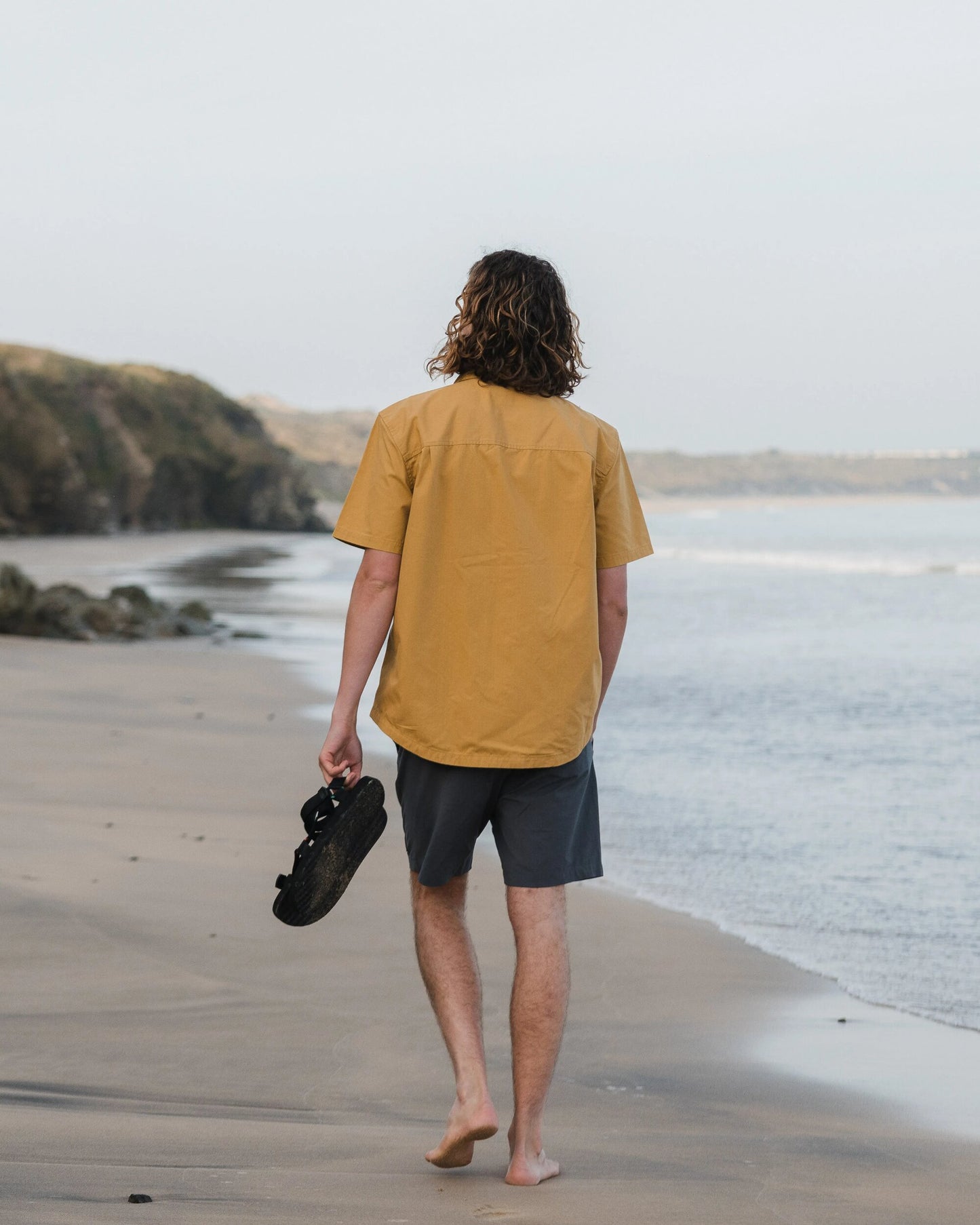 Way Ripstop Short Sleeve Shirt - Mustard Gold - Lifestyle