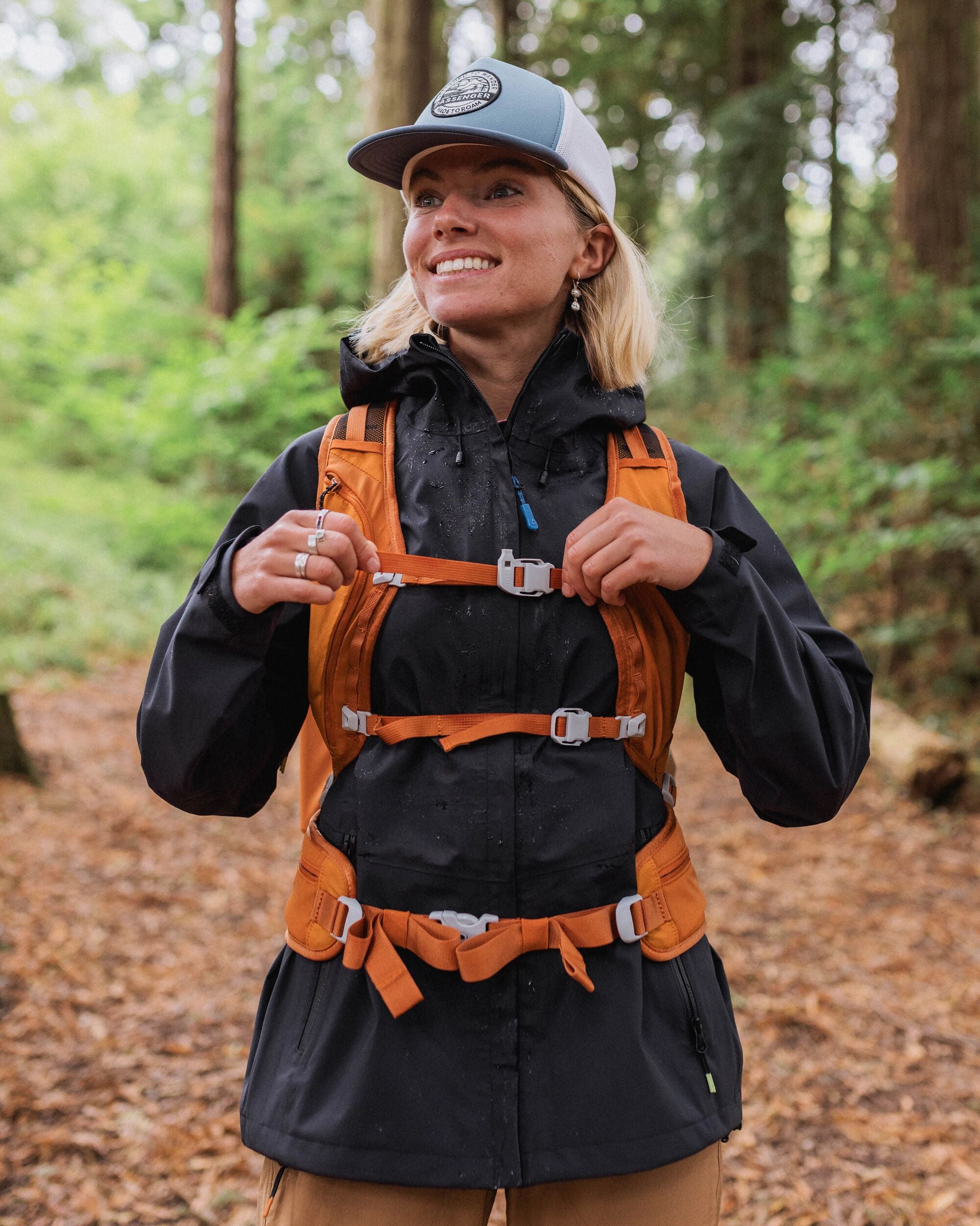 Trailscape Recycled 30L Backpack - Sunrise Orange - Lifestyle - Female