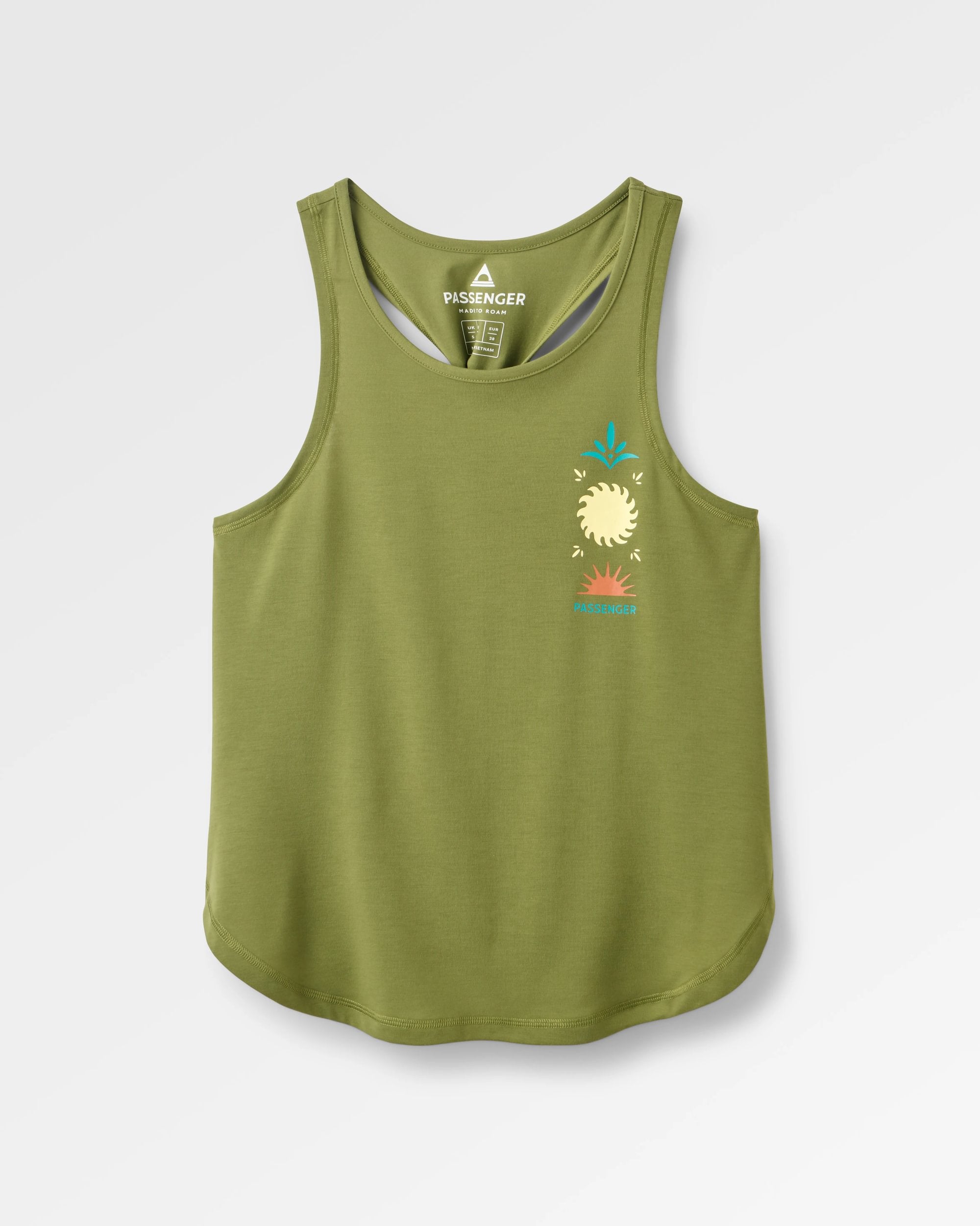 Zenith Active Vest - Clover - Flatlay