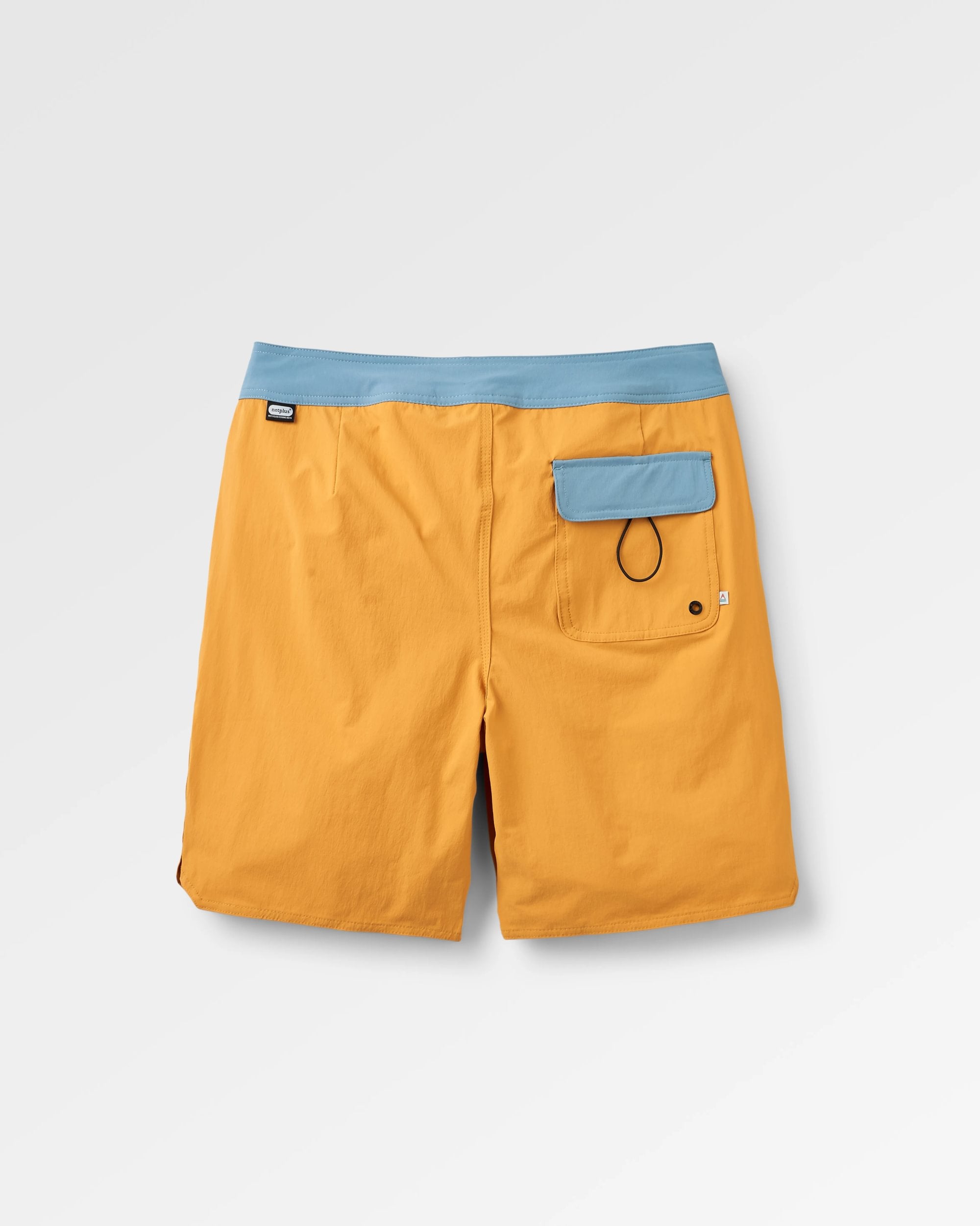 Cruiser NetPlus® Recycled 19" Boardshort - Spruce Yellow - Flatlay