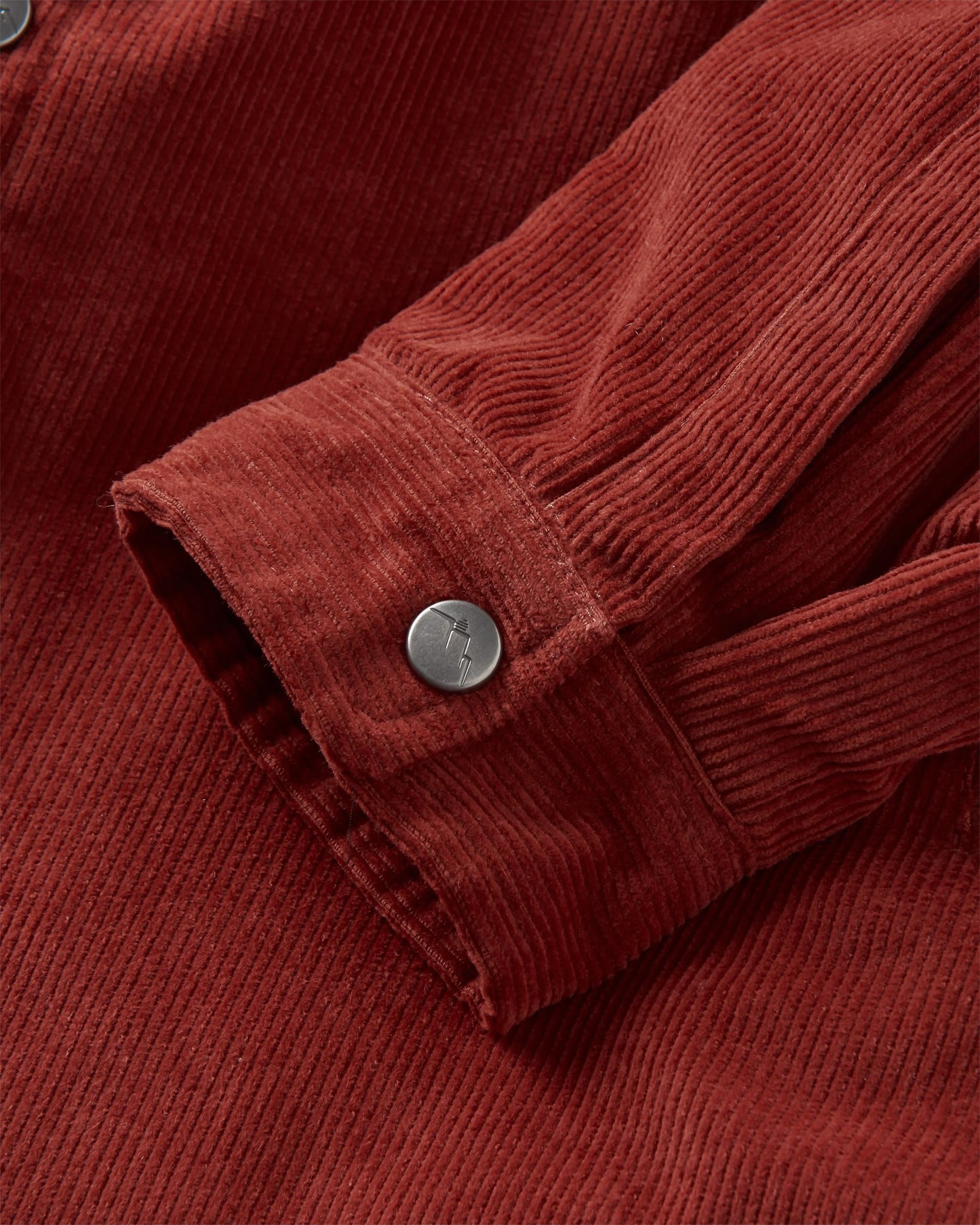 Kodiak 2.0 Sherpa Lined Cord Overshirt - Red Ochre