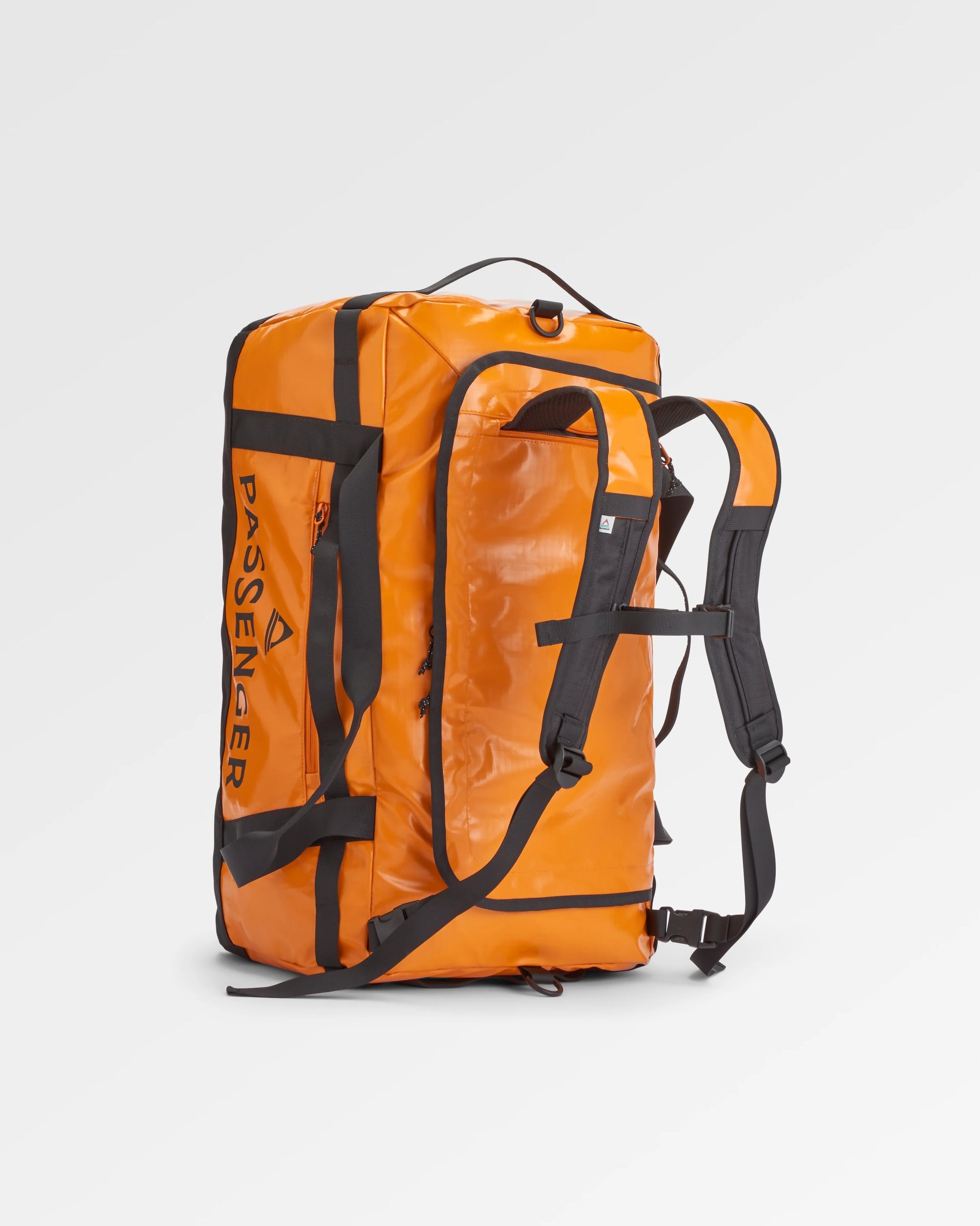 Roamer Recycled 60L Duffel Bag - Sunrise Orange - Flatlay