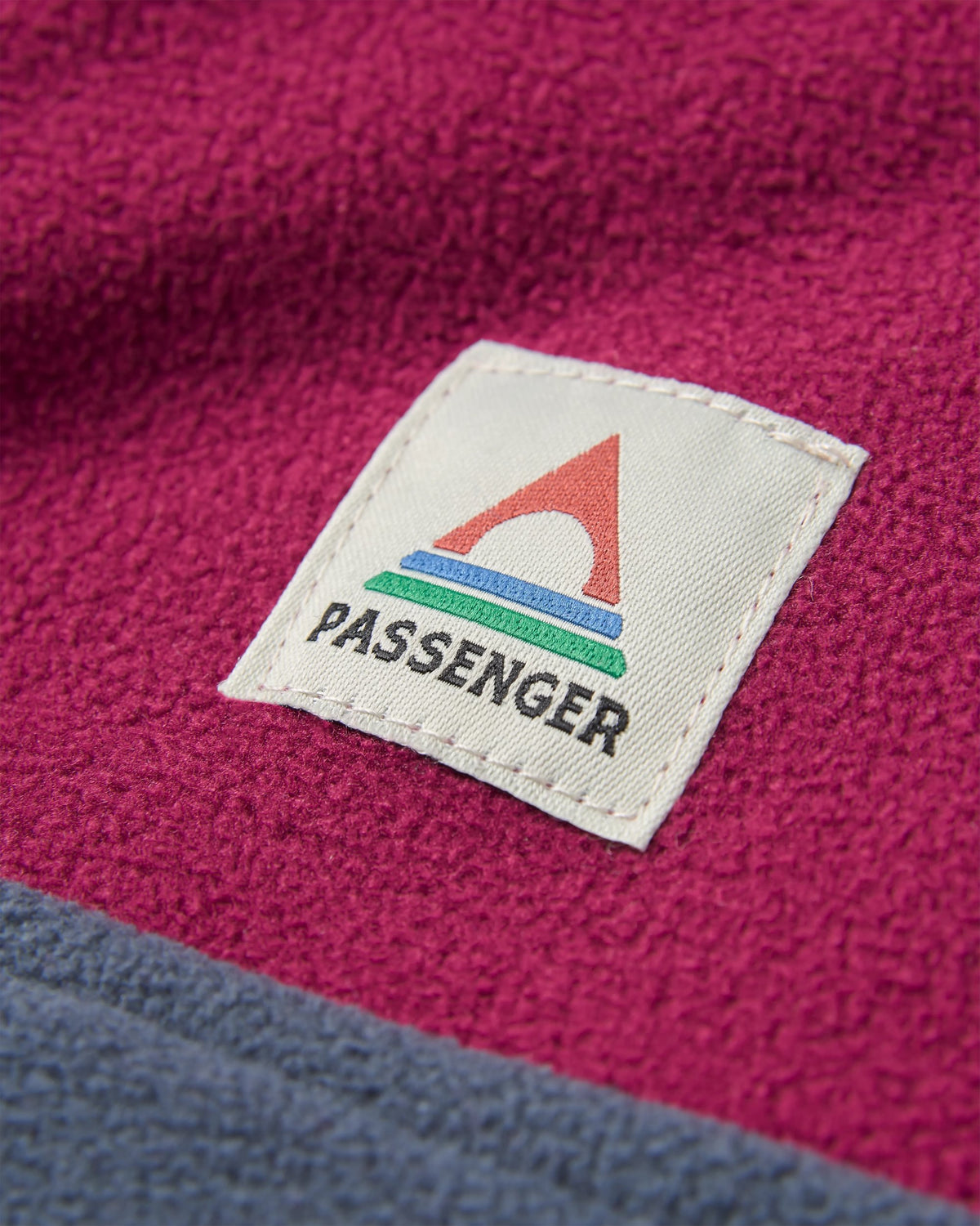 Set Off Polar 1/4 Zip Fleece - Warm Berry/Charcoal - Flatlay