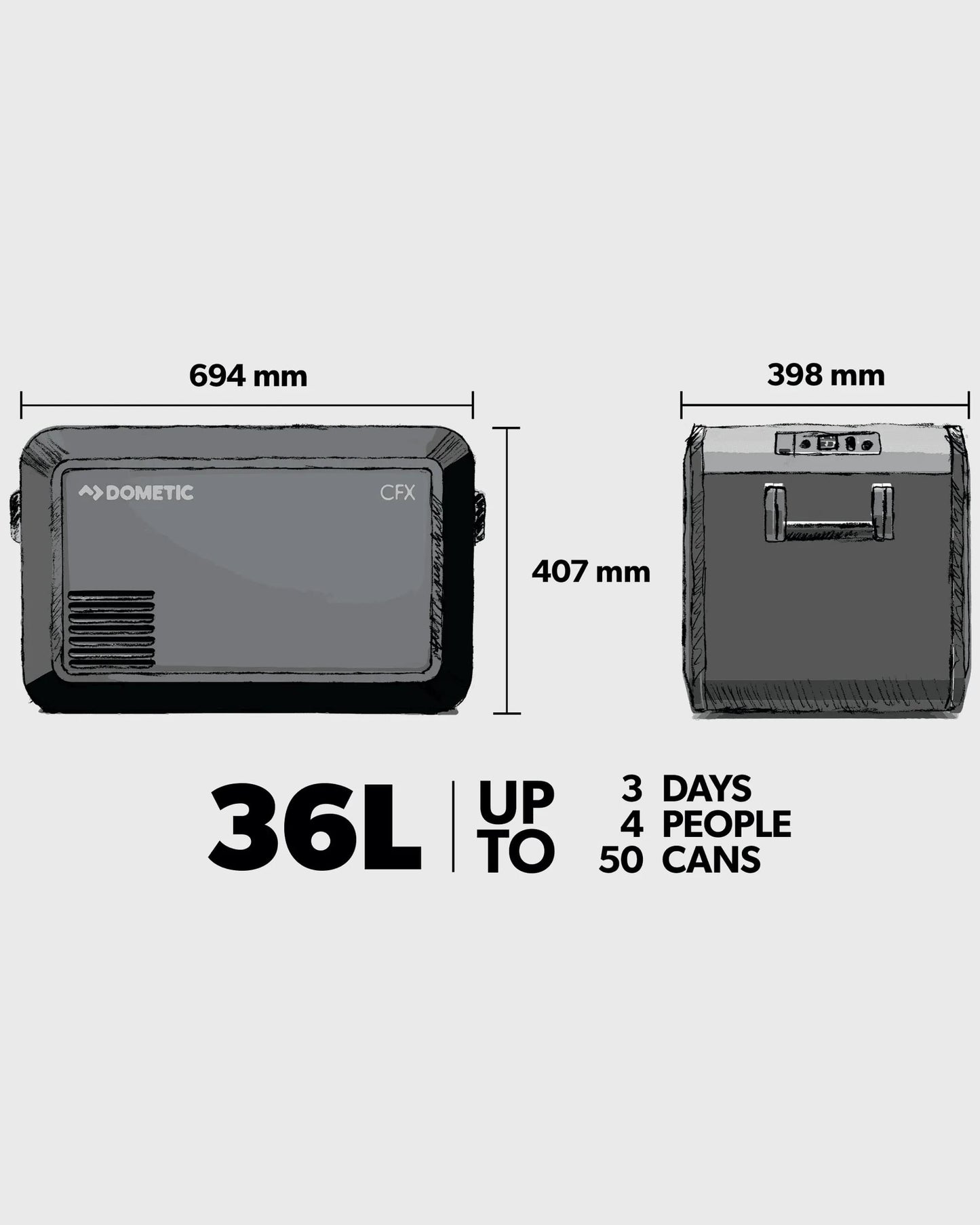 Dometic CFX3 35 - Slate/Mist