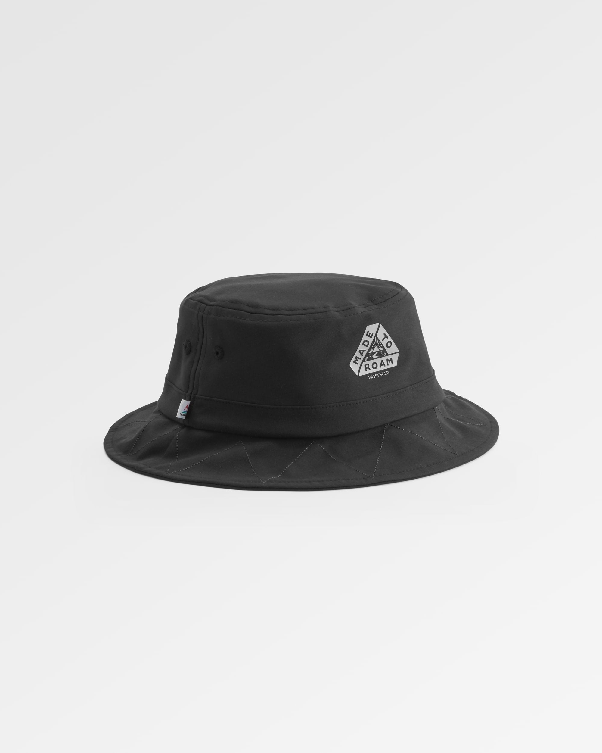 Trail Bucket Hat - Black - Flatlay