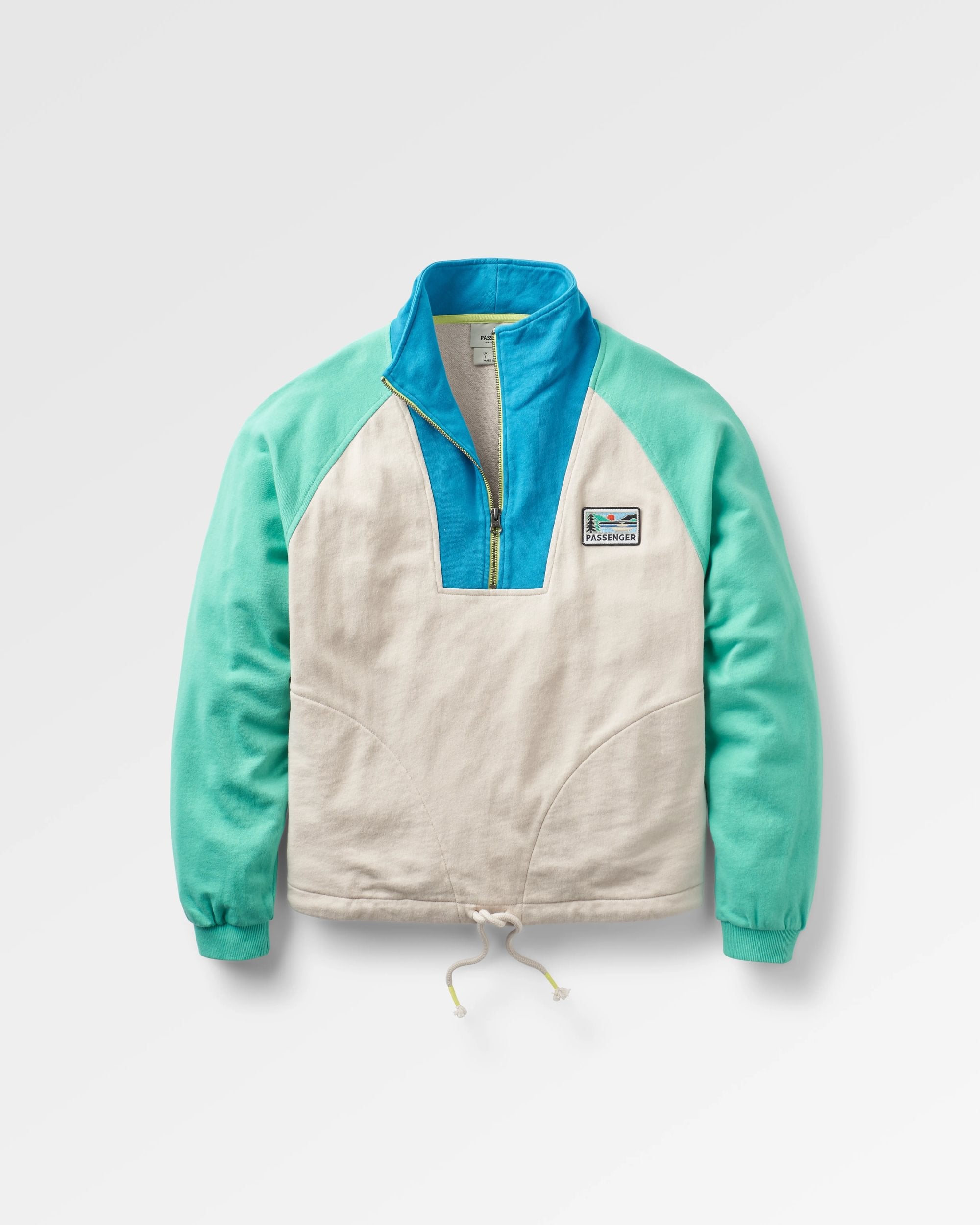 Jazz Organic Cotton Sweatshirt - Vintage White - Flatlay