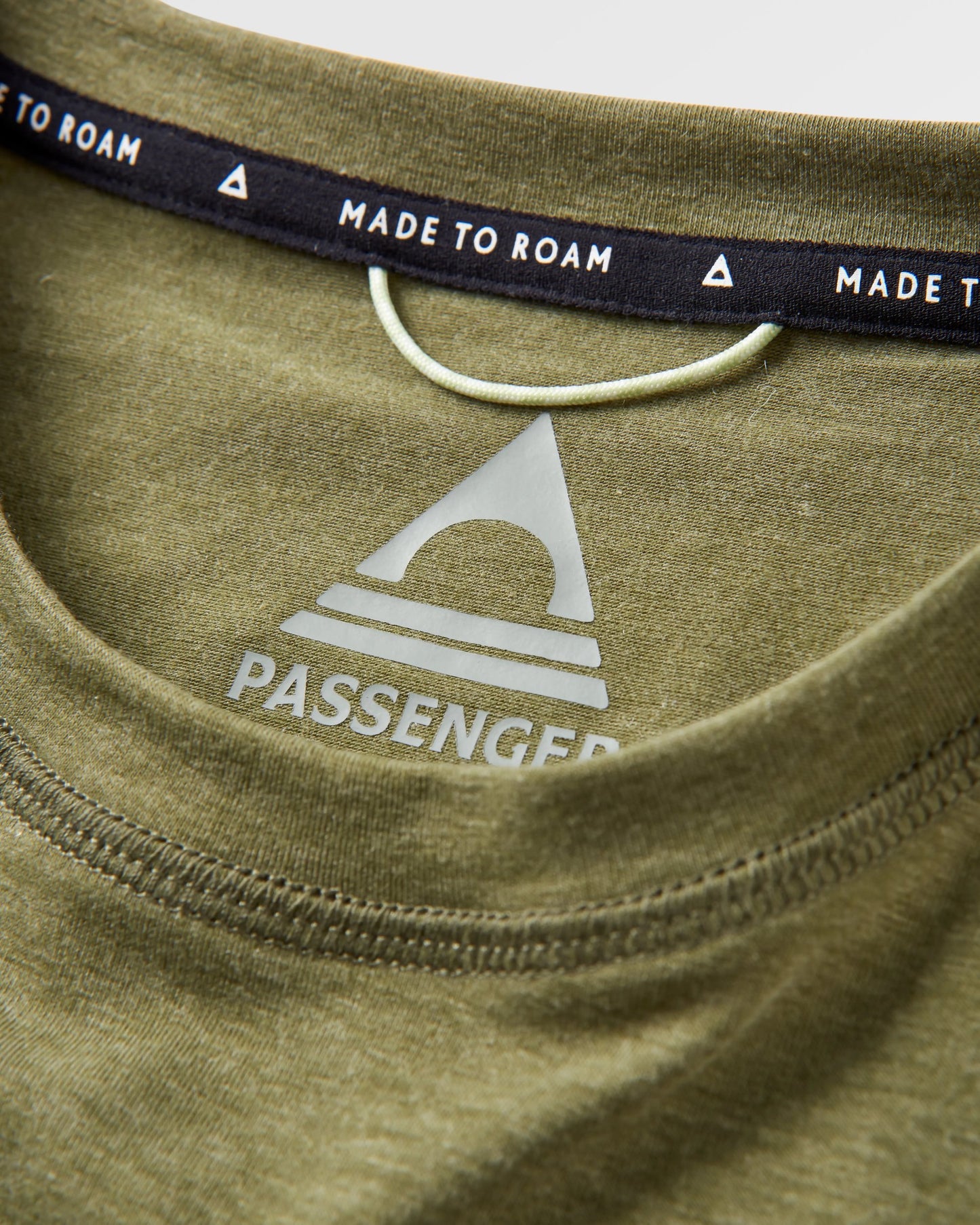 Kirkwood Textured Active T-Shirt - Khaki - Flatlay
