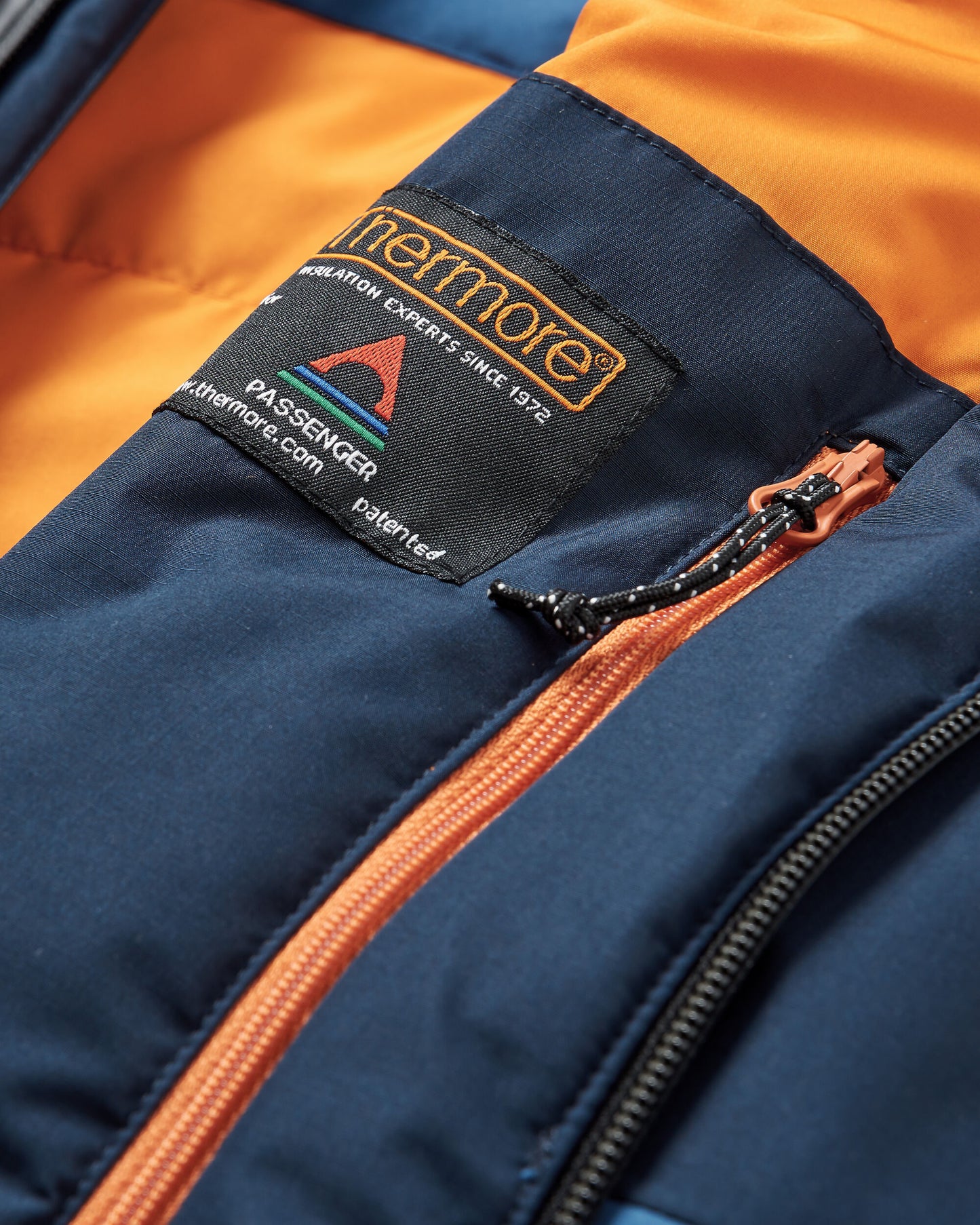 Shadow Thermore® Insulated Water Resistant Jacket - Dark Denim/ Deep Navy - Flatlay