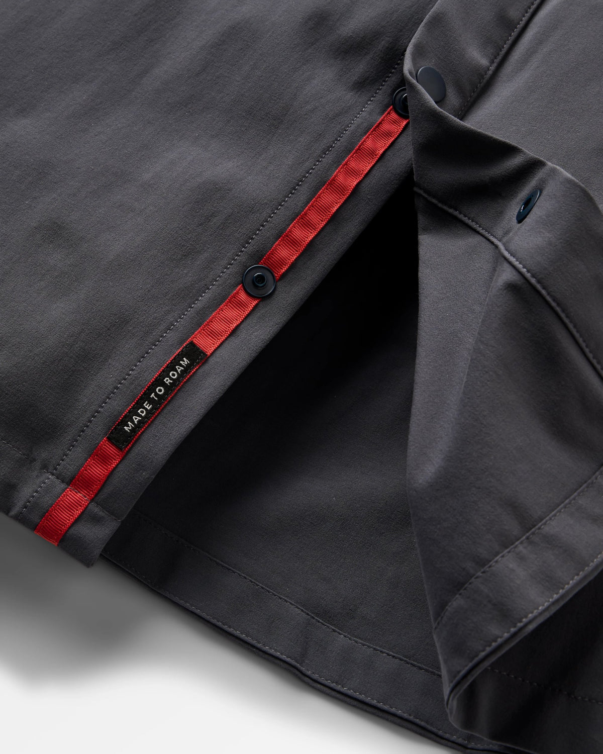 Traveller Short Sleeve Stretch Shirt 2.0 - Charcoal - Flatlay