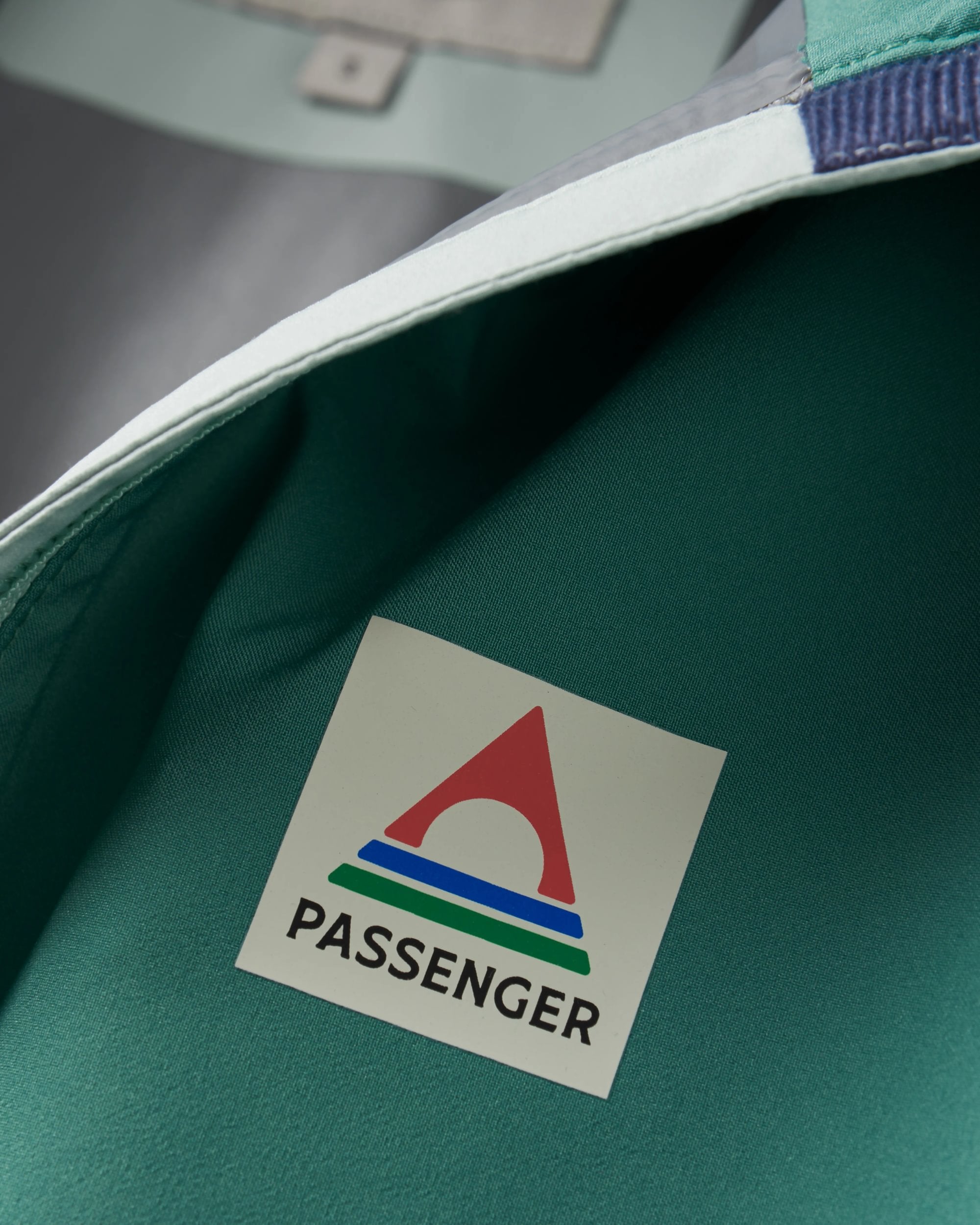 Rainstorm Recycled Waterproof Jacket - Deep Sea/Surf Spray - Flatlay