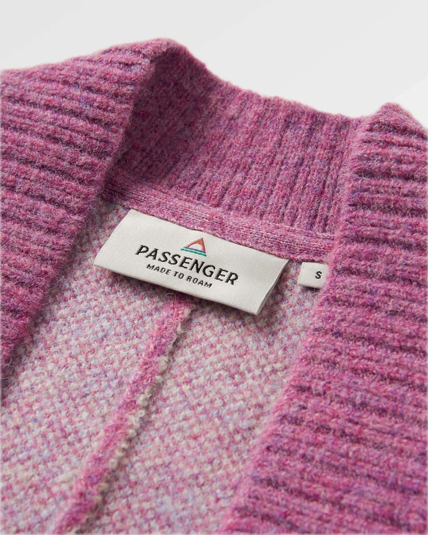 Vista Recycled Knitted Cardigan - Rhubarb - Flatlay