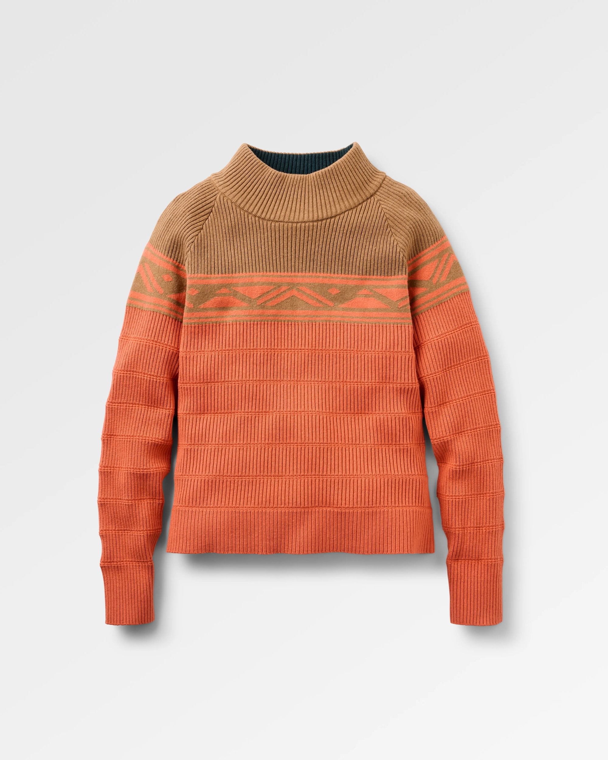 Nurture Organic Cotton Jumper - Toffee - Flatlay