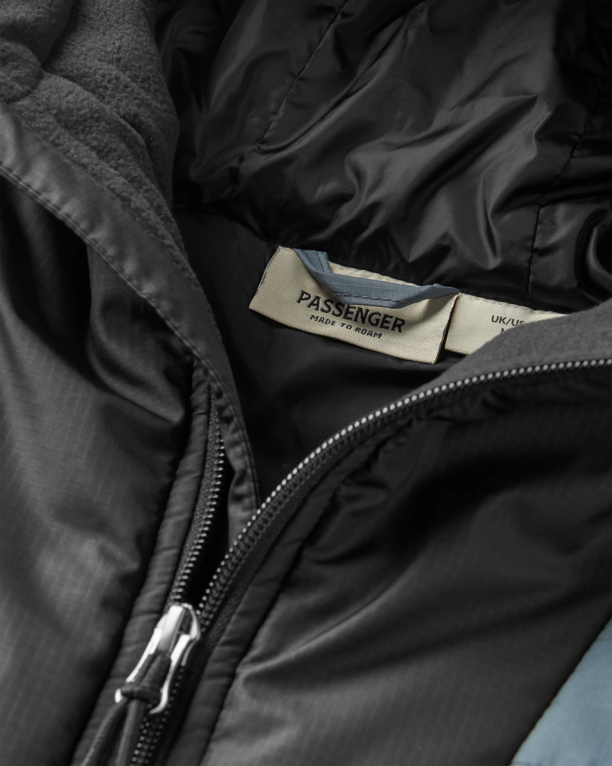 Oceanic Recycled Insulated 1/2 Zip Jacket - Storm Grey/Deep Plum - Flatlay