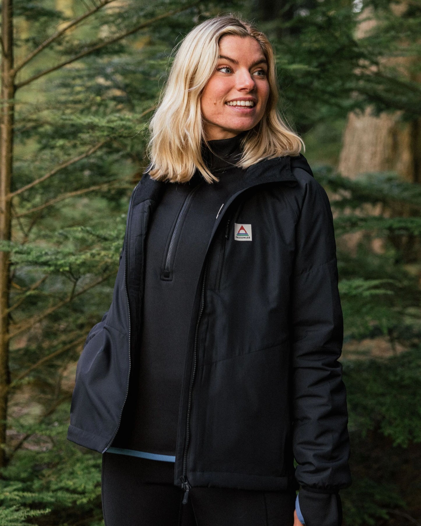Shasta Lightweight Recycled Thermore® Insulated Jacket - Black - Lifestyle