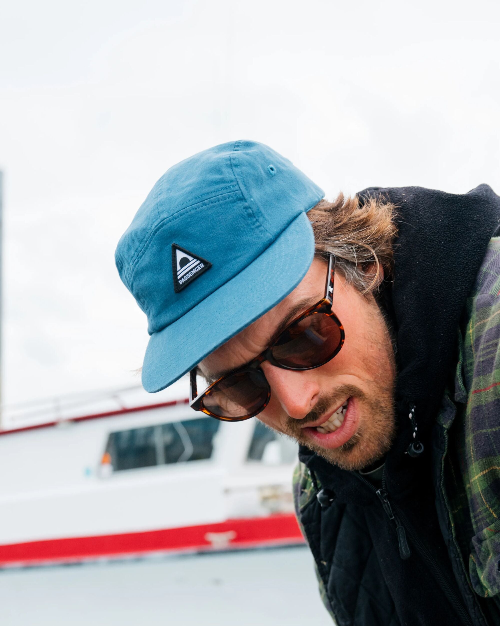 Fixie Recycled 5 Panel Cap - Tidal Blue - Lifestyle - Male