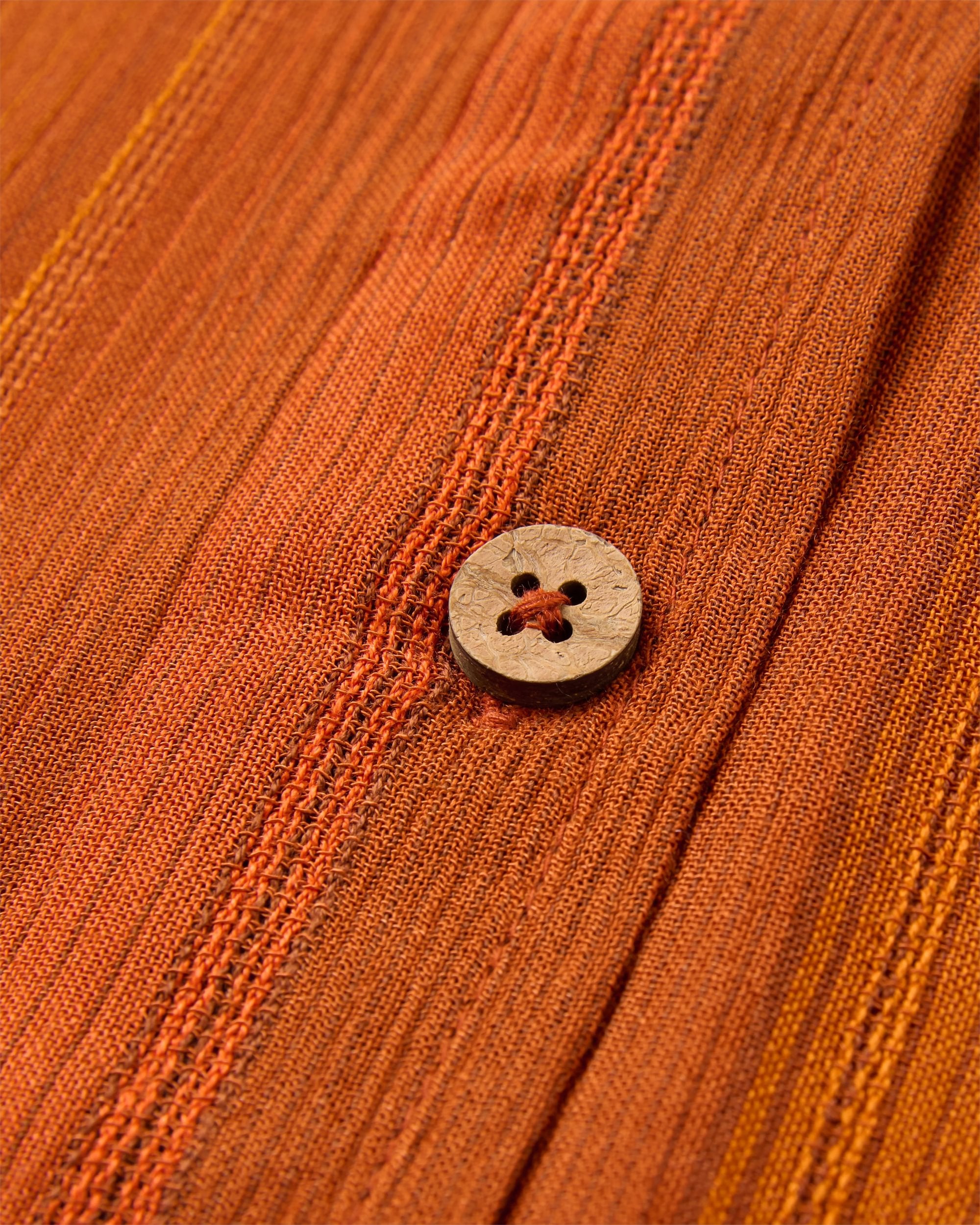 Clarity Short Skort Dress - Ember Orange Stripe - Flatlay