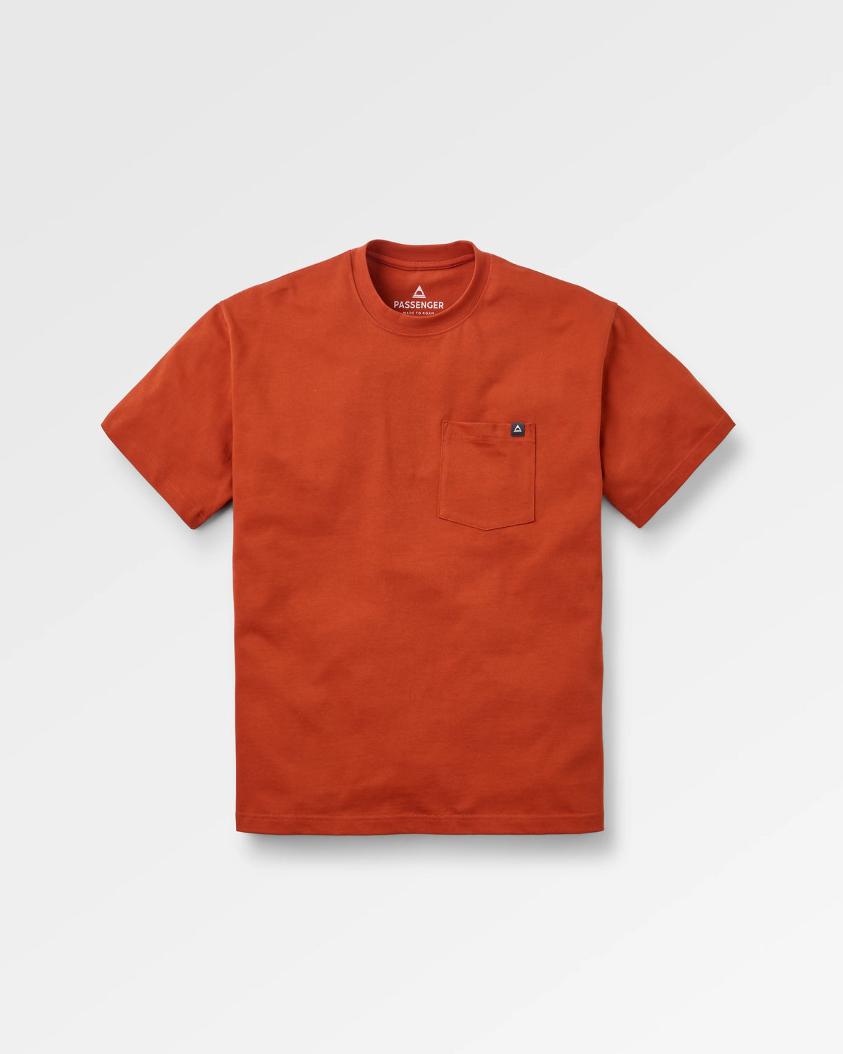 Heritage Relaxed Fit T-Shirt - Dark Rust - Flatlay