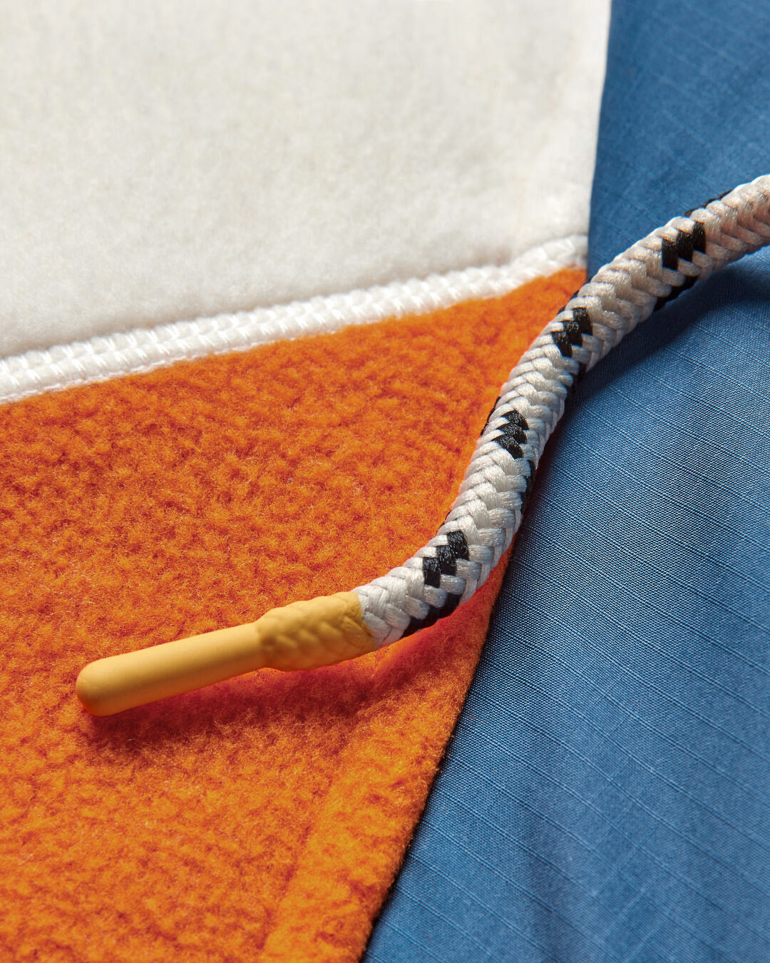 Alexander Hooded 1/2 Zip Recycled Polar Fleece - Sunrise Orange