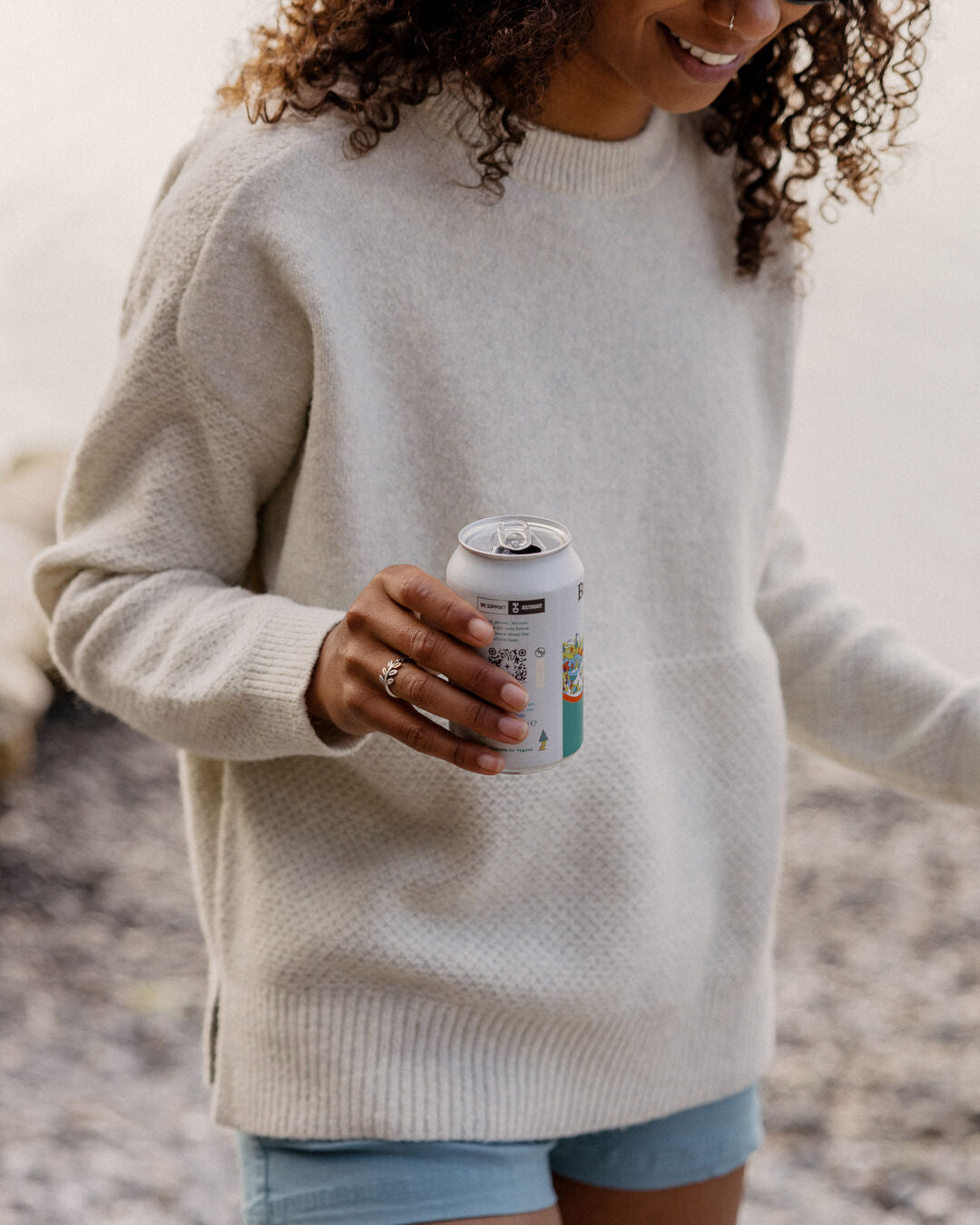 Cove Recycled Knit Jumper - Off White