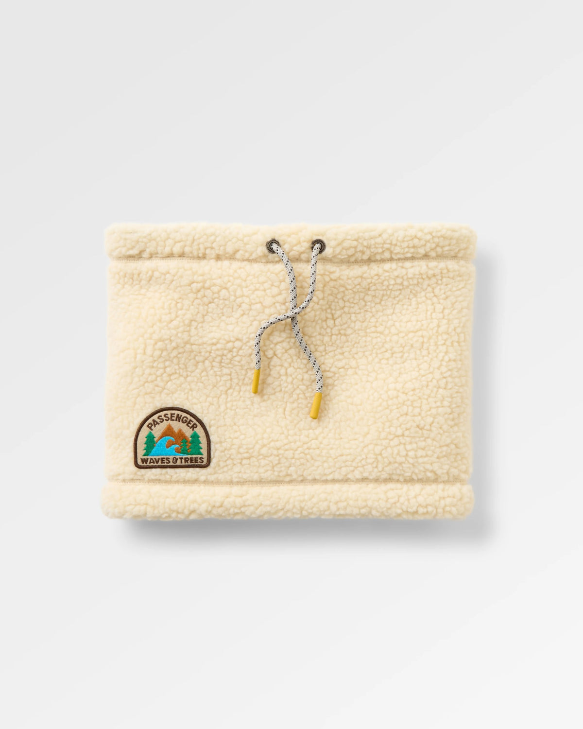 Mulled Sherpa Fleece Snood - Oat - Flatlay