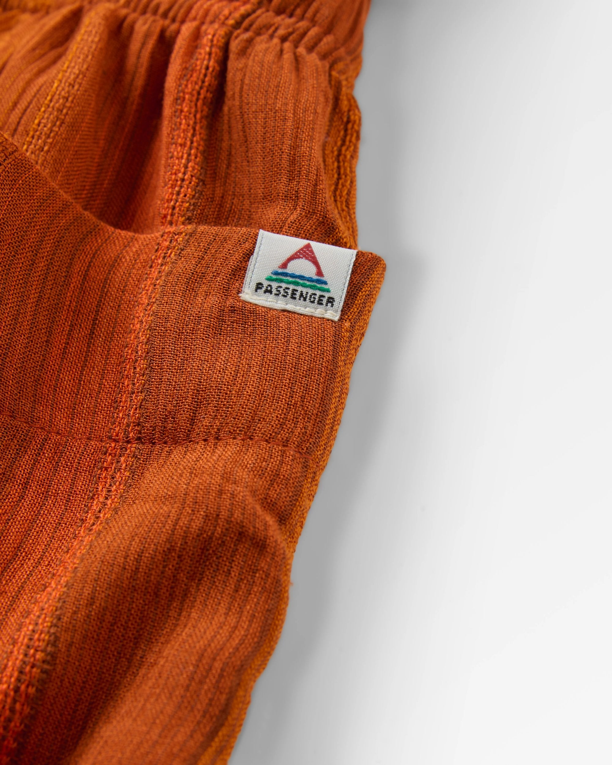 Clarity Short Skort Dress - Ember Orange Stripe - Flatlay