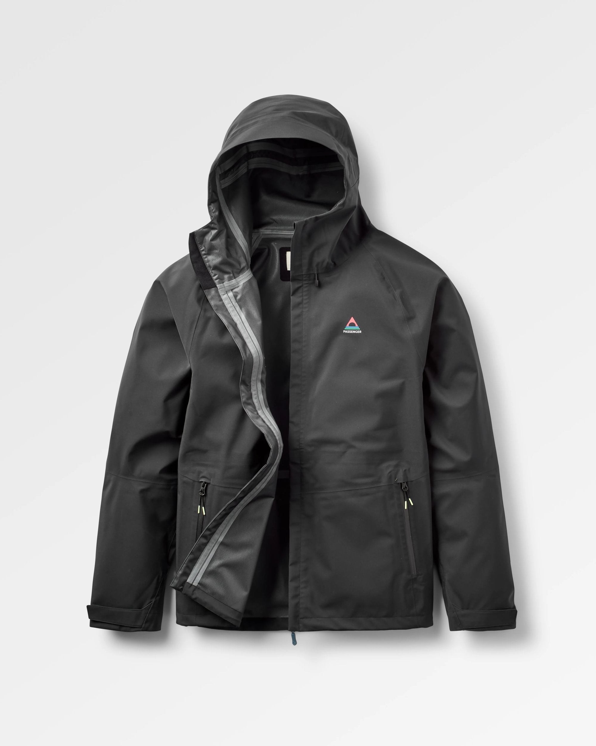 Five Season Waterproof Jacket - Black - Flatlay
