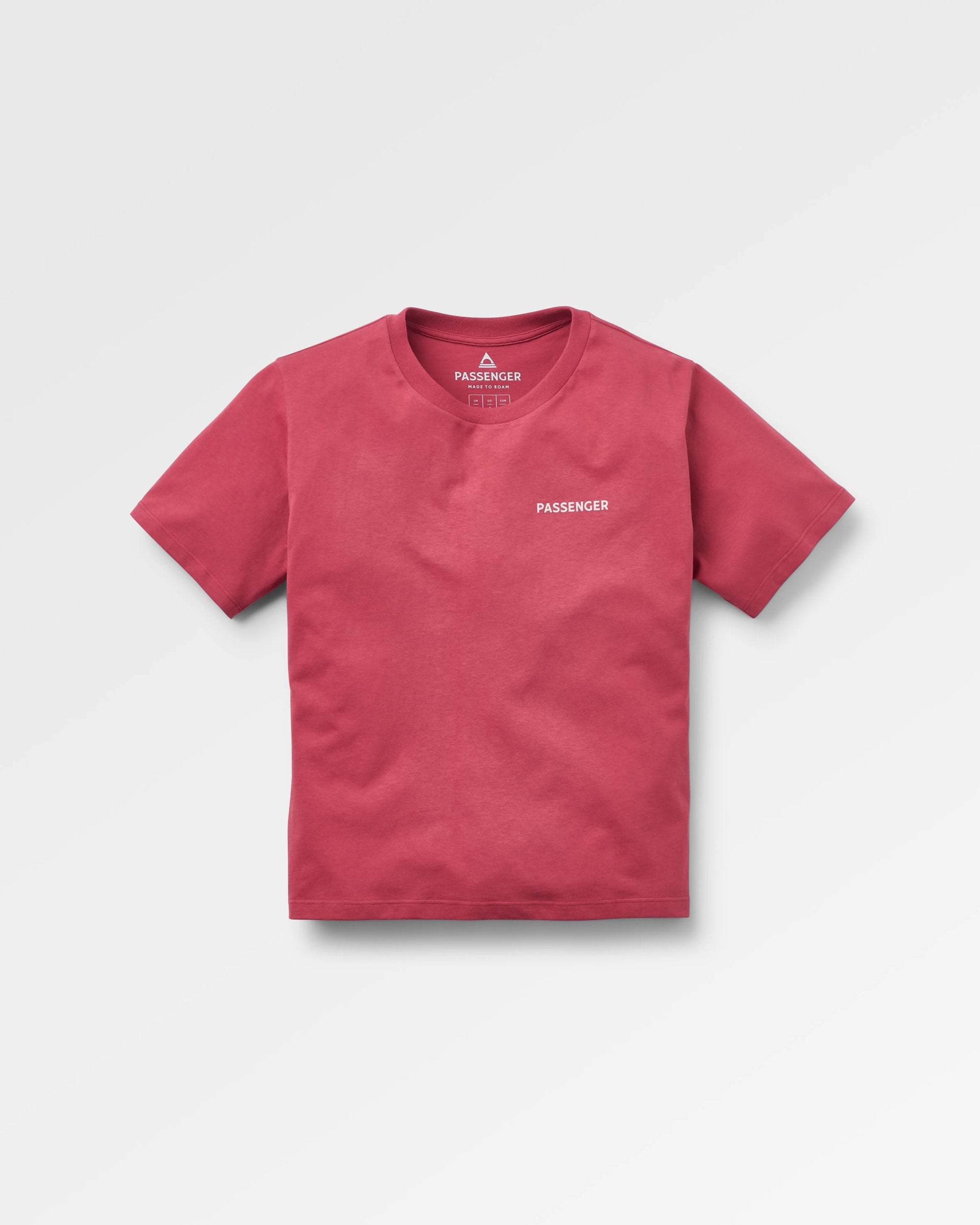Roamer Women's T-Shirt - Garnet - Flatlay