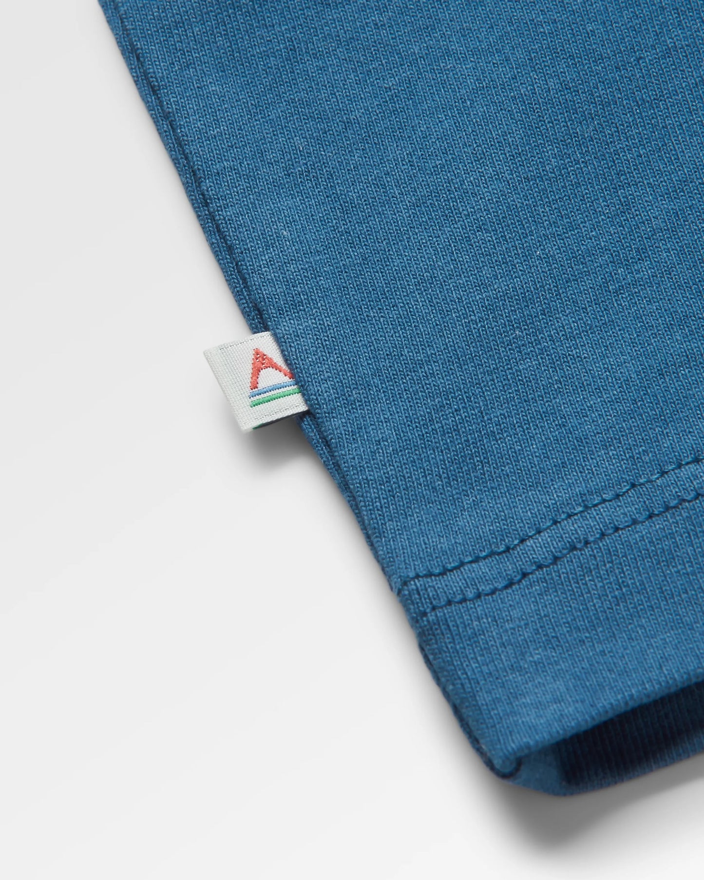 Heritage Recycled Relaxed Fit T-Shirt - Dark Denim - Flatlay