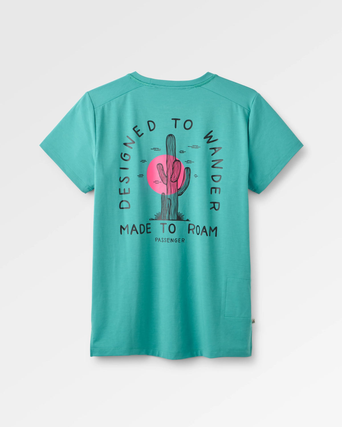 Ridescape Women's Active T-Shirt - Ocean Teal - Flatlay