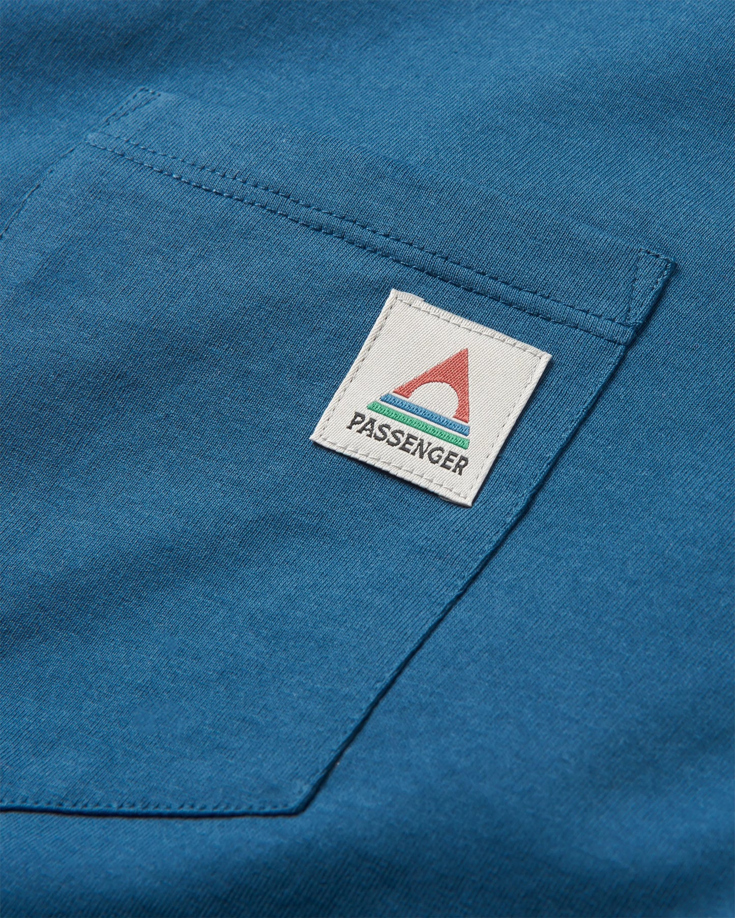 Heritage Recycled Relaxed Fit T-Shirt - Dark Denim - Flatlay
