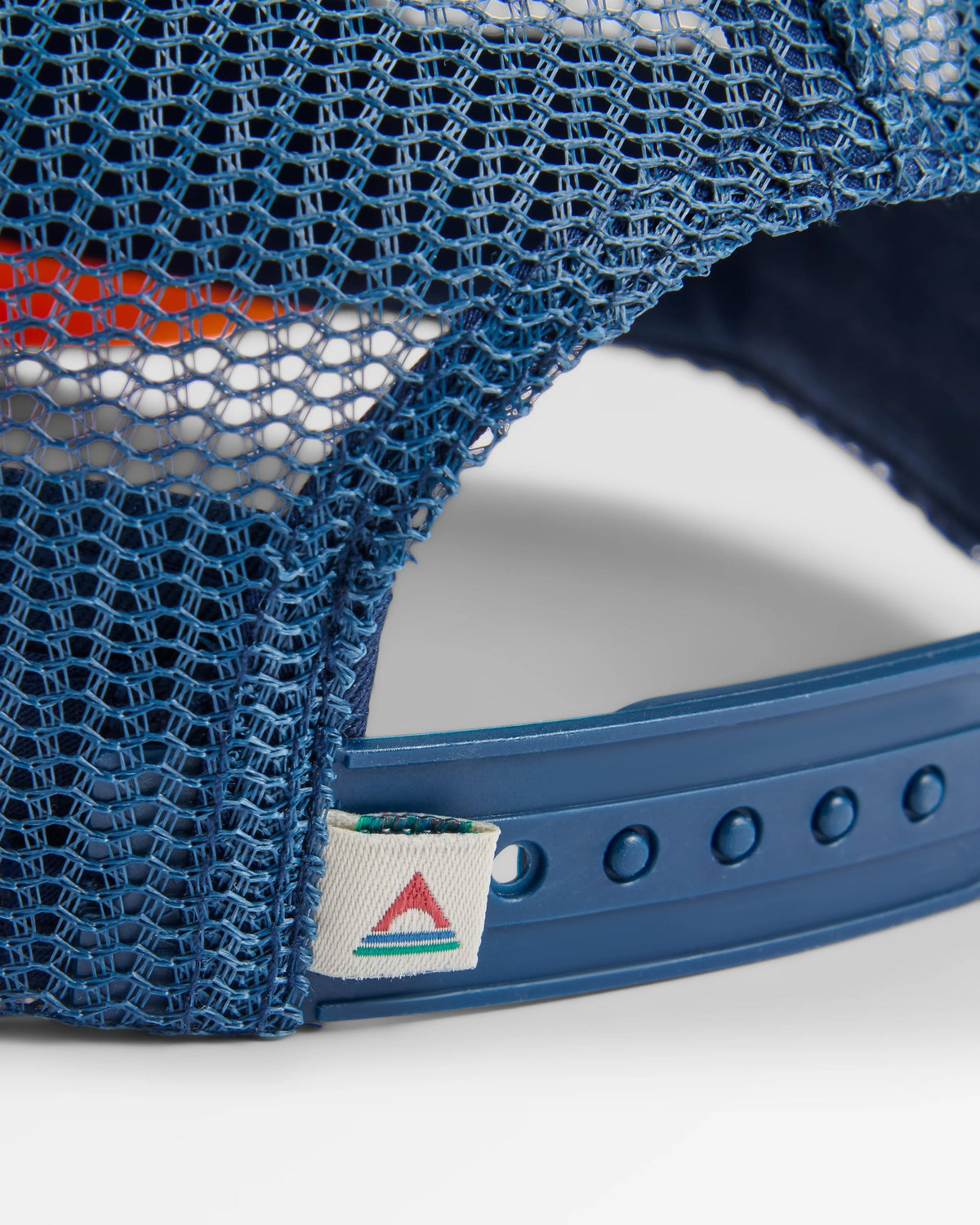 Outlook Organic Cotton Trucker Cap - Rich Navy - Flatlay