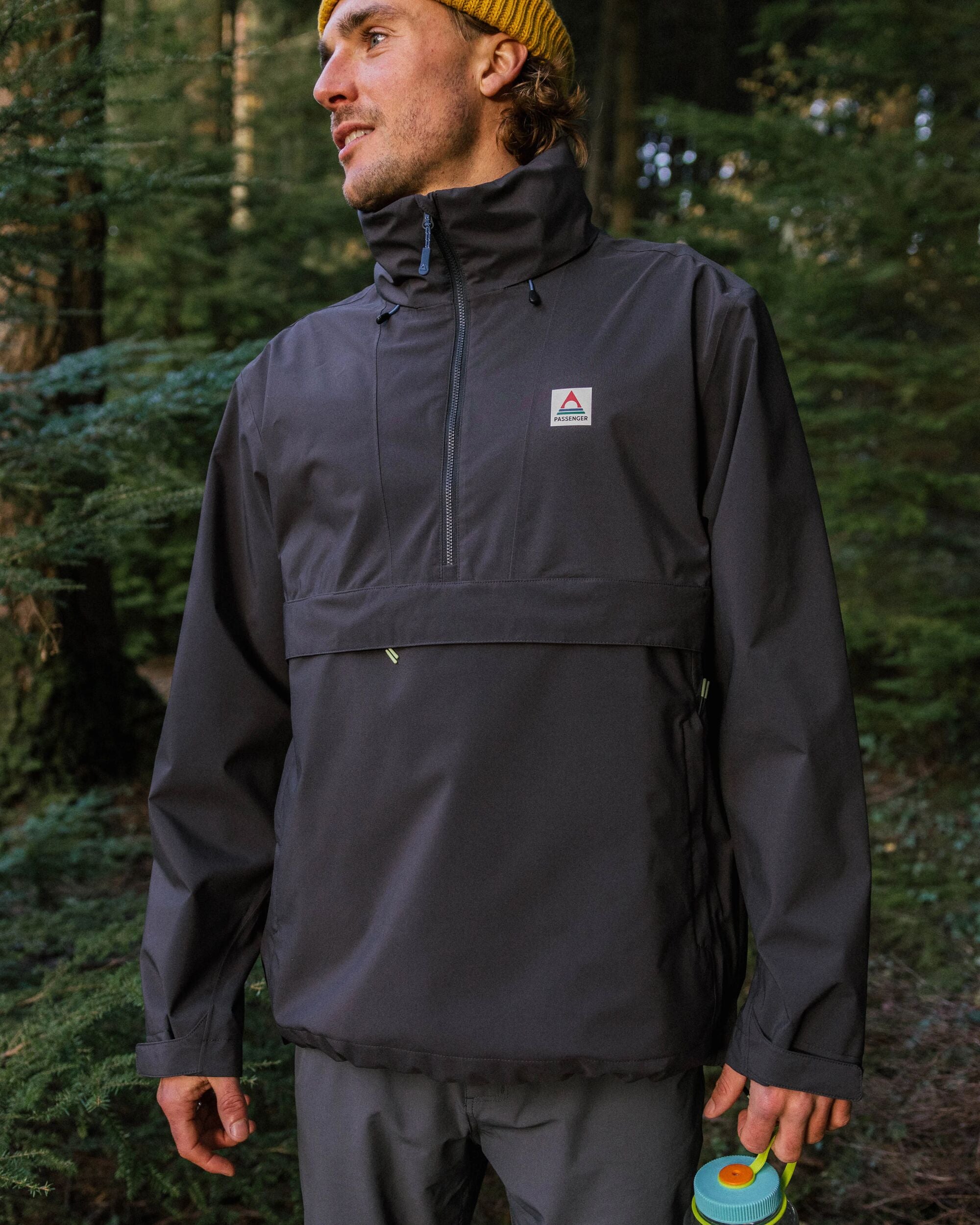 Diablo Waterproof Anorak - Faded Black - Lifestyle