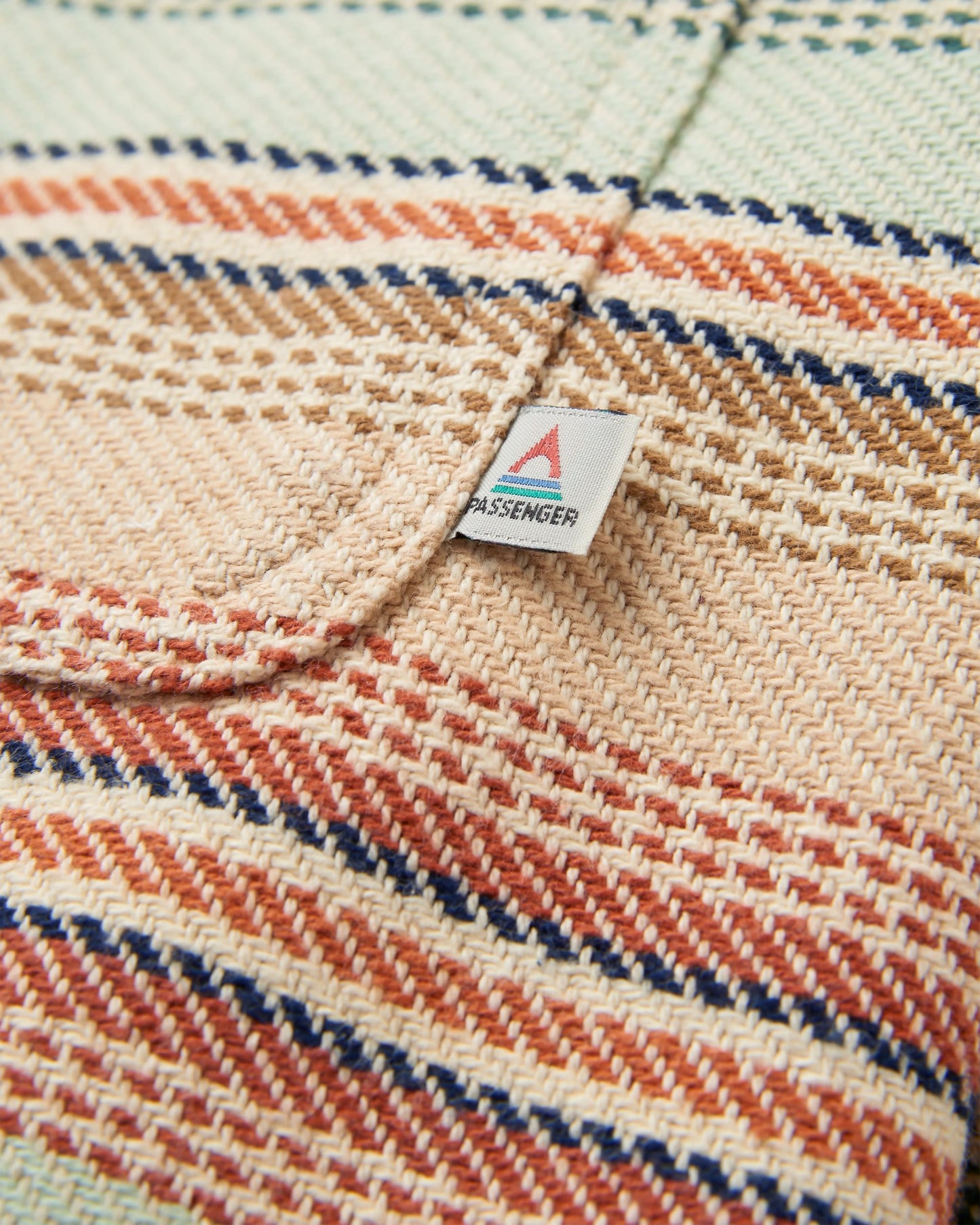 Island Heavy Twill Shirt - Birch Beach Stripe - Flatlay