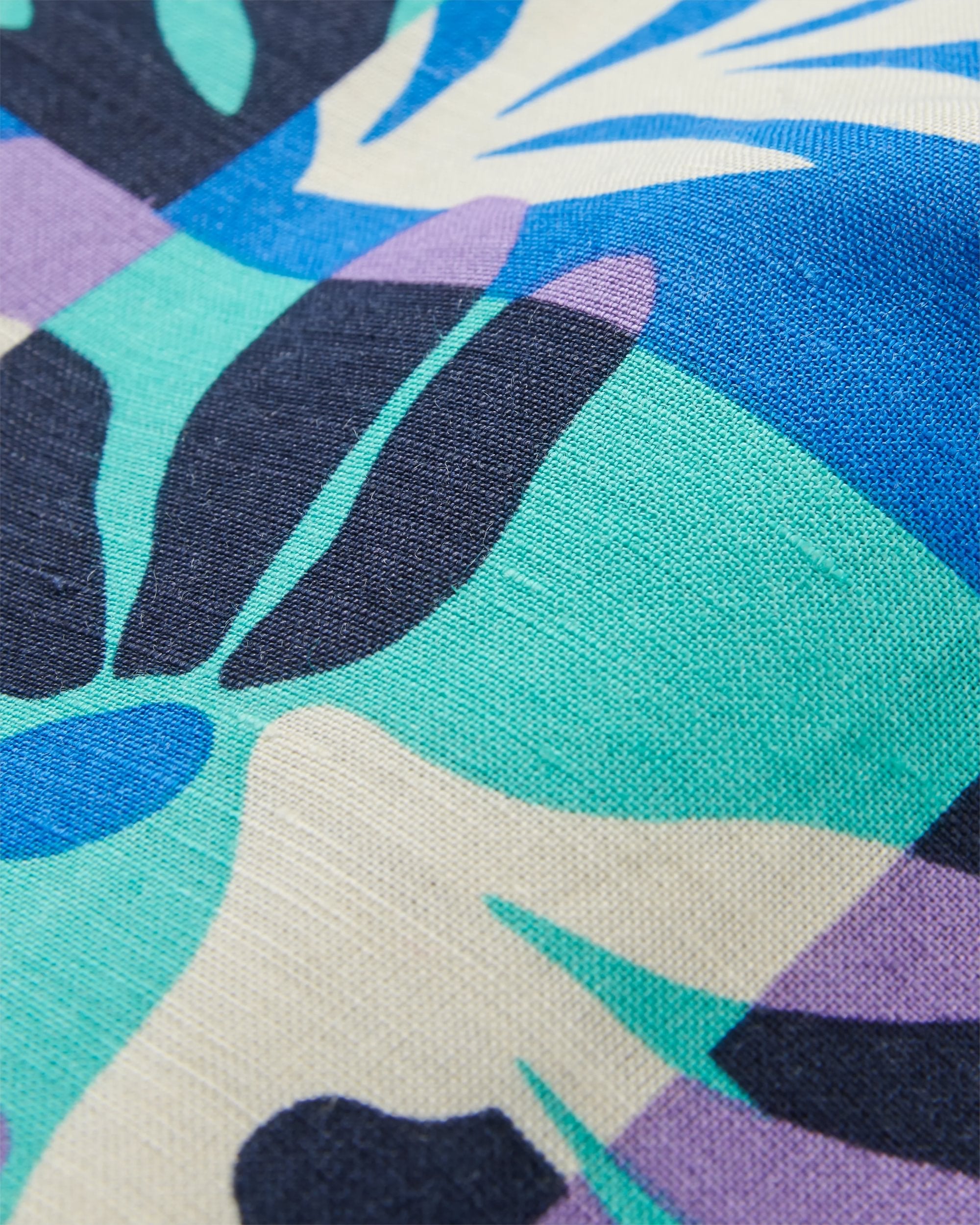 Sono Linen Beach Dress - Mountain Foliage Purple - Flatlay