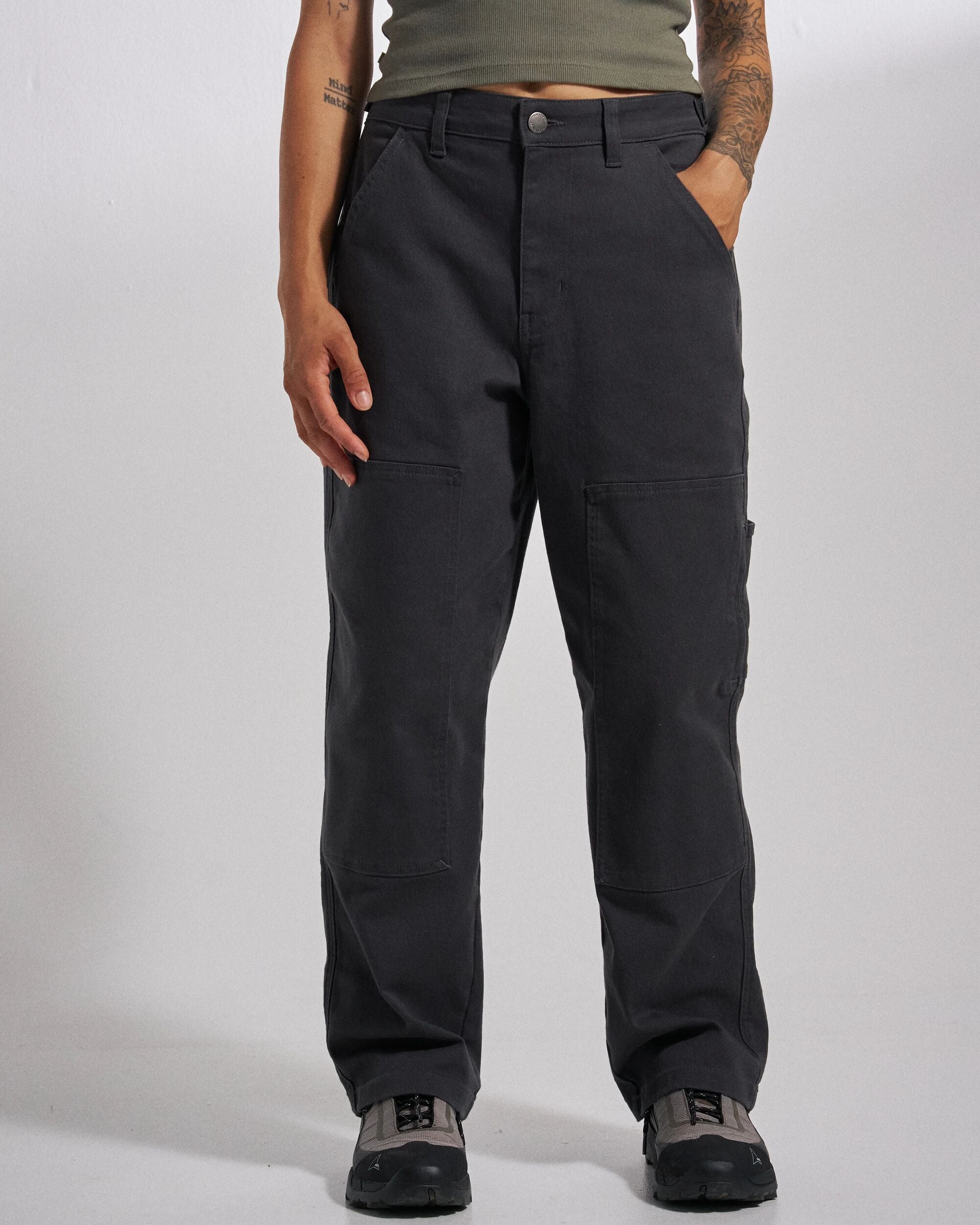 Fortuna Trouser - Faded Black - Studio Model