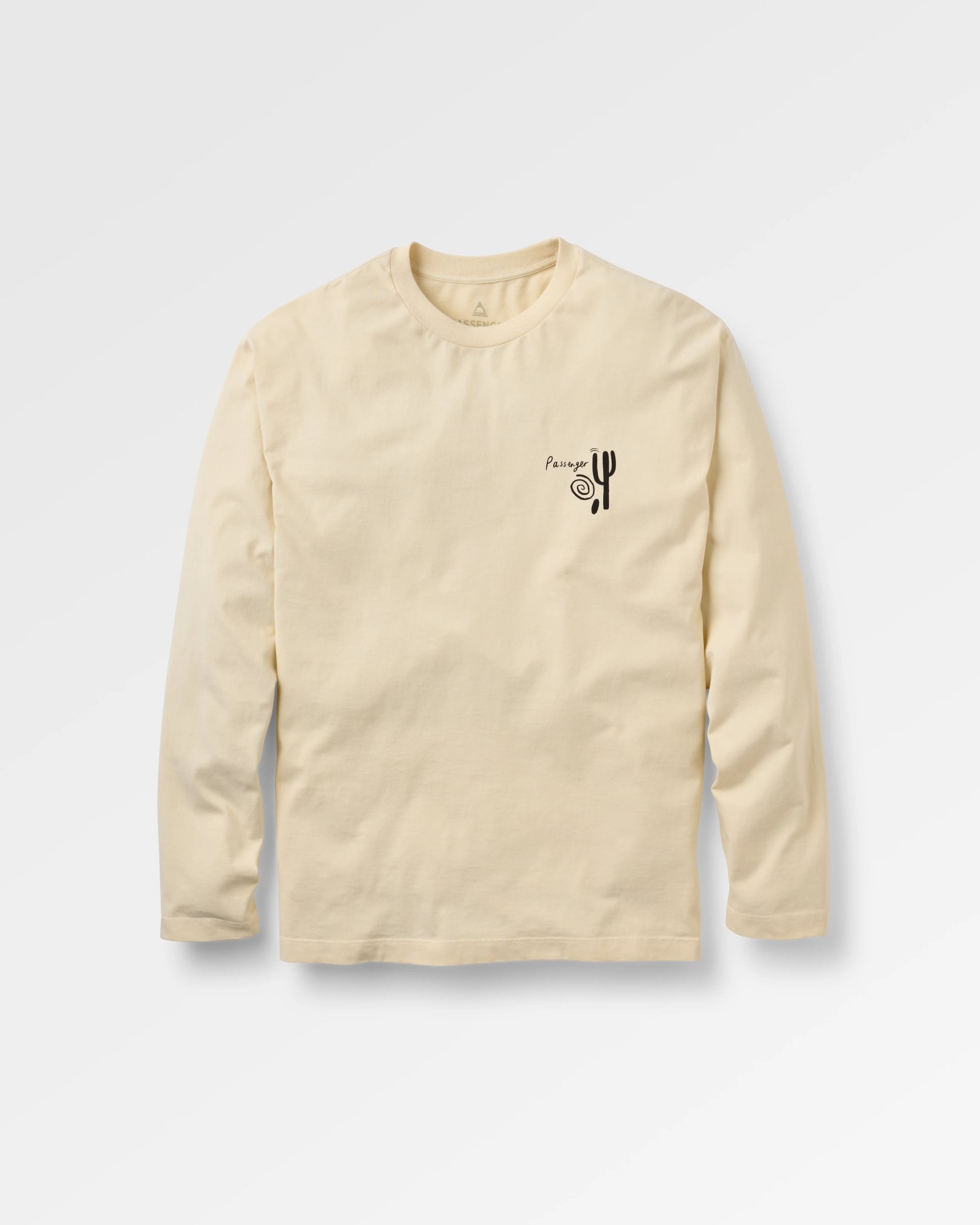 Roam Further Relaxed Fit LS T-shirt - Birch - Flatlay