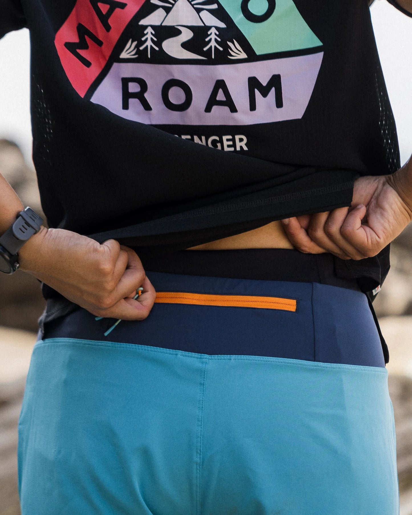 Roundtrip Recycled All Purpose Trail Short - Blue Pool -