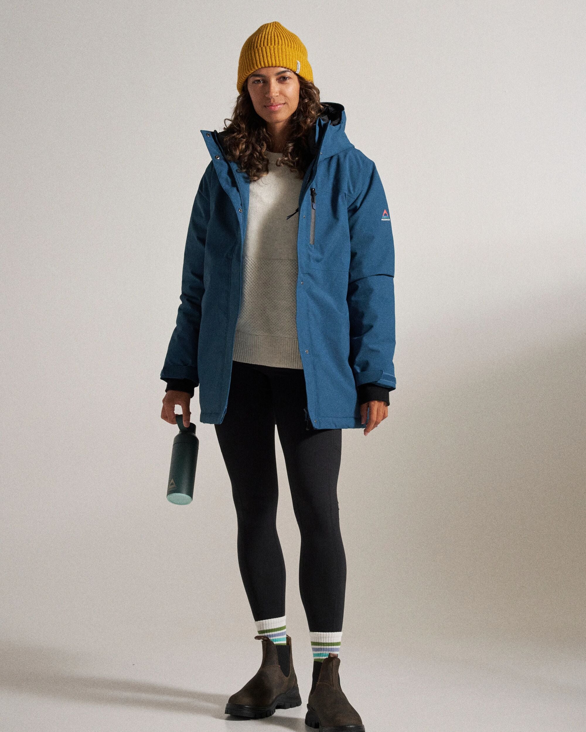 Cloudmont Waterproof Down Parka - Tidal Blue - Studio Model