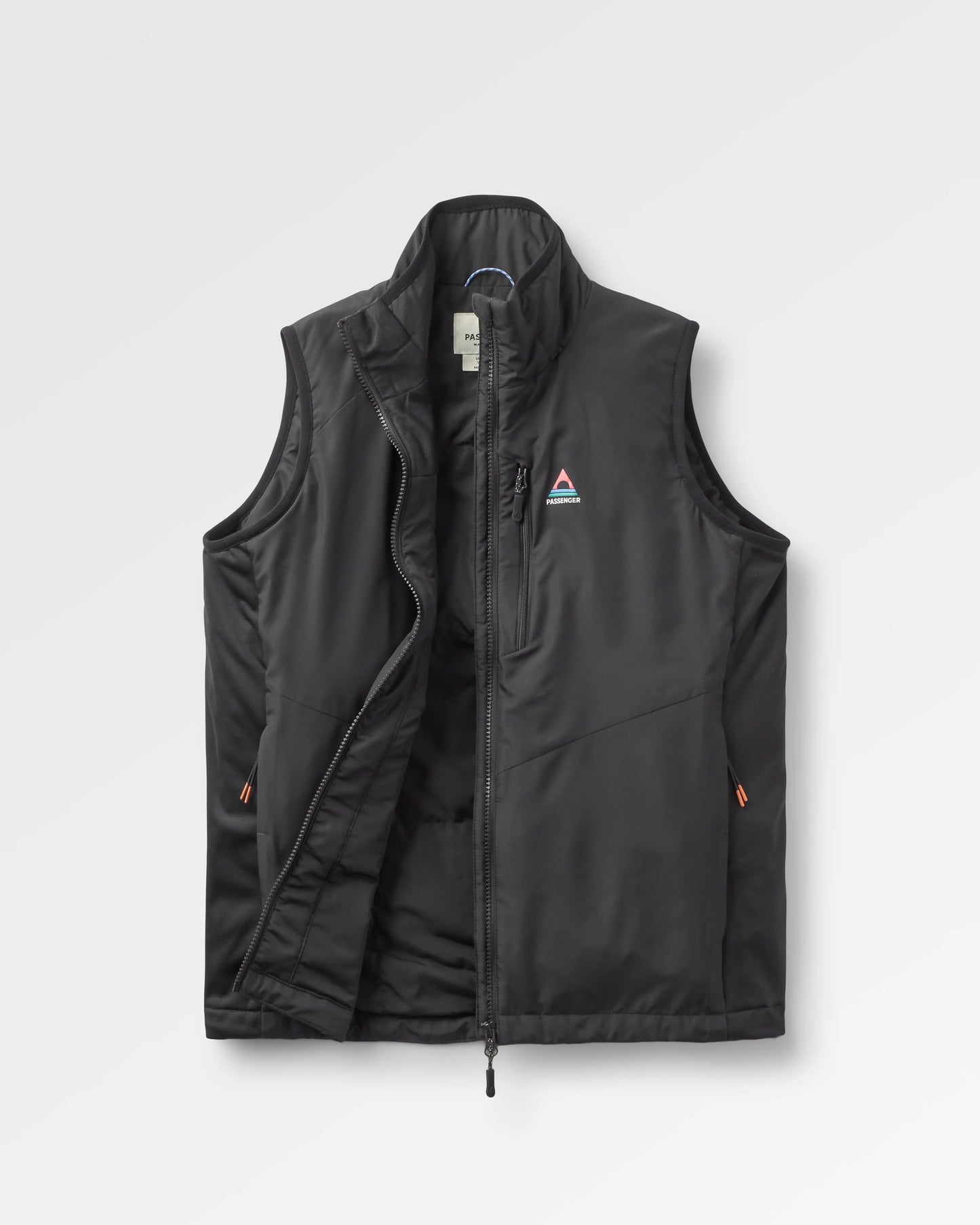 Shasta Lightweight Recycled Thermore® Insulated Vest - Black - Flatlay