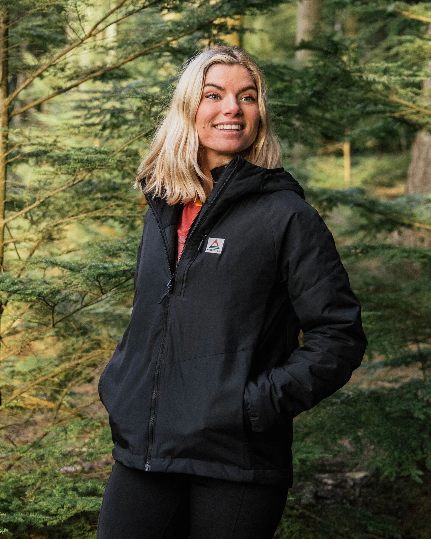Shasta Lightweight Recycled Thermore® Insulated Jacket - Black - Lifestyle