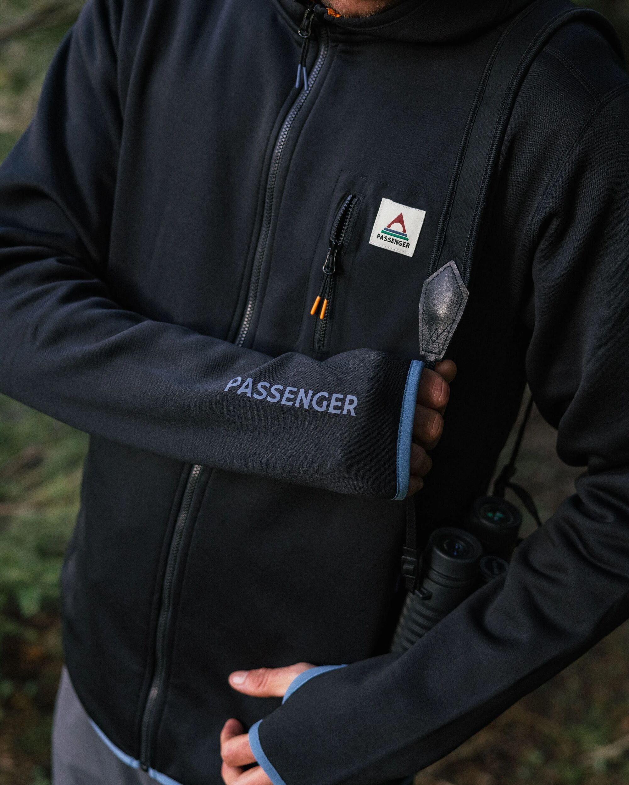 Solitude Recycled Polartec® Fleece Hoodie - Black - Lifestyle