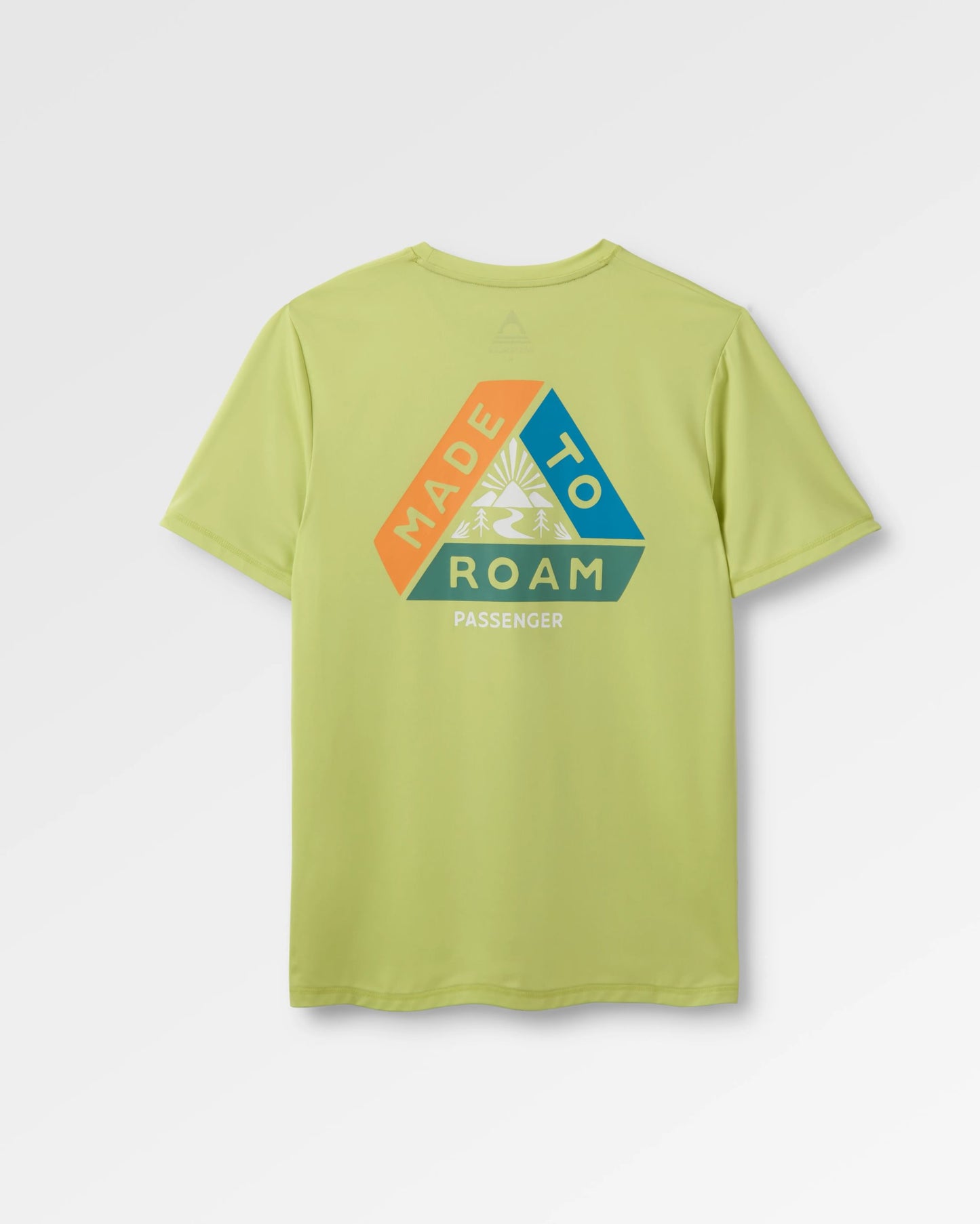 Classic Active Recycled T-Shirt - Lime Juice - Flatlay