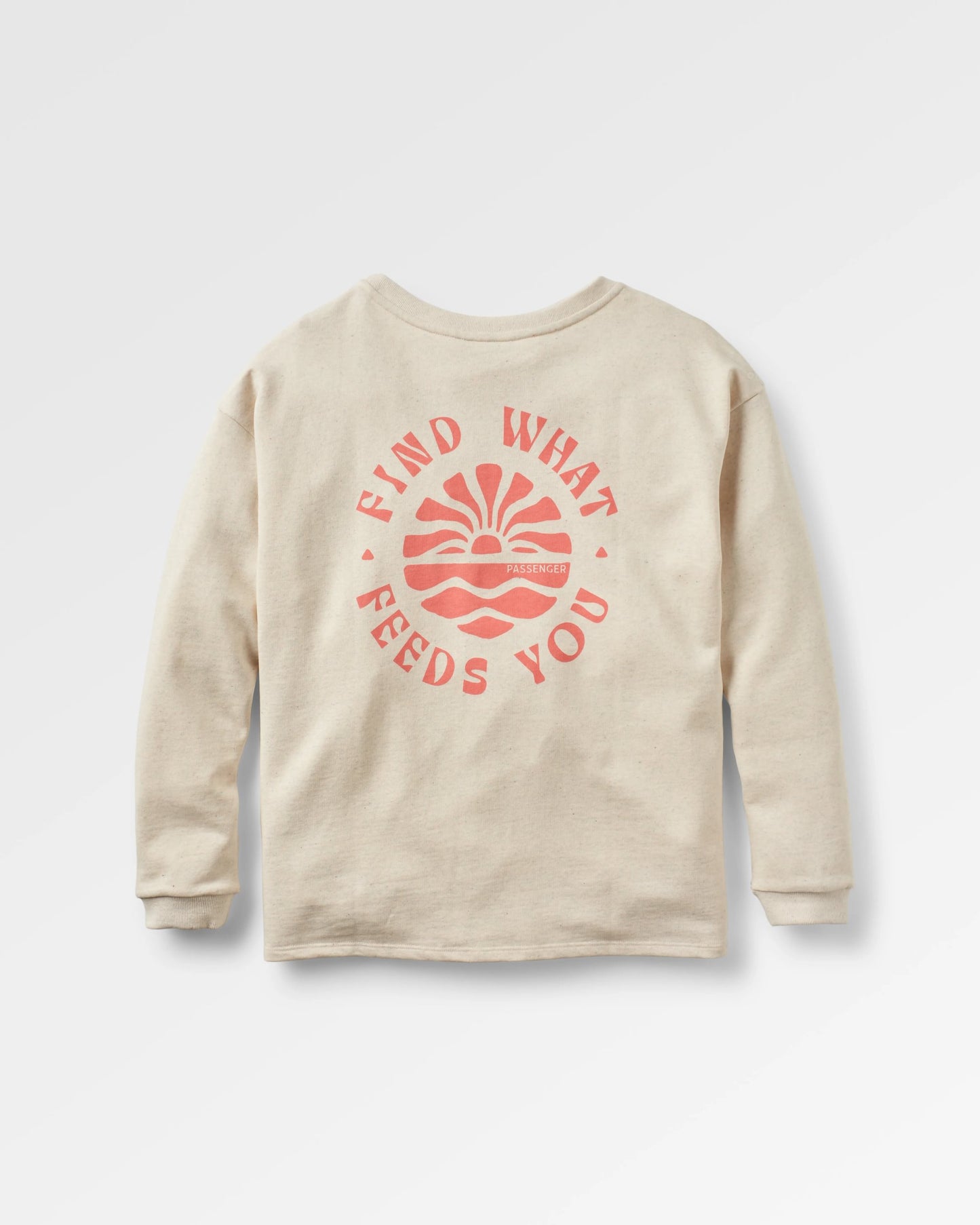 Discovery Recycled Cotton Sweatshirt - Milky Marl - Flatlay