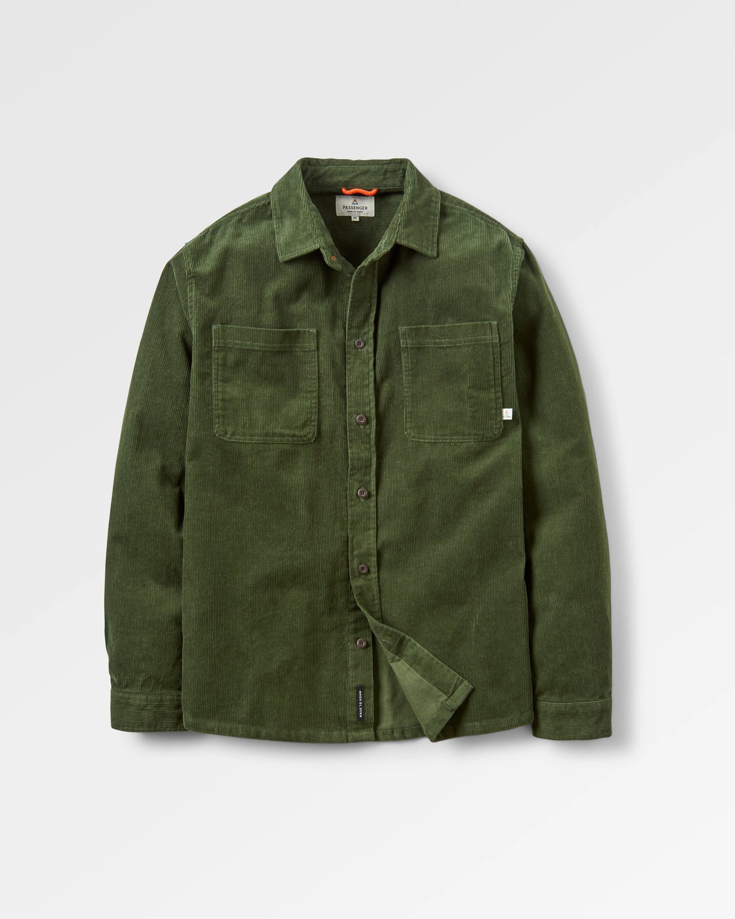 Backcountry Cord Shirt - Fir Tree - Flatlay