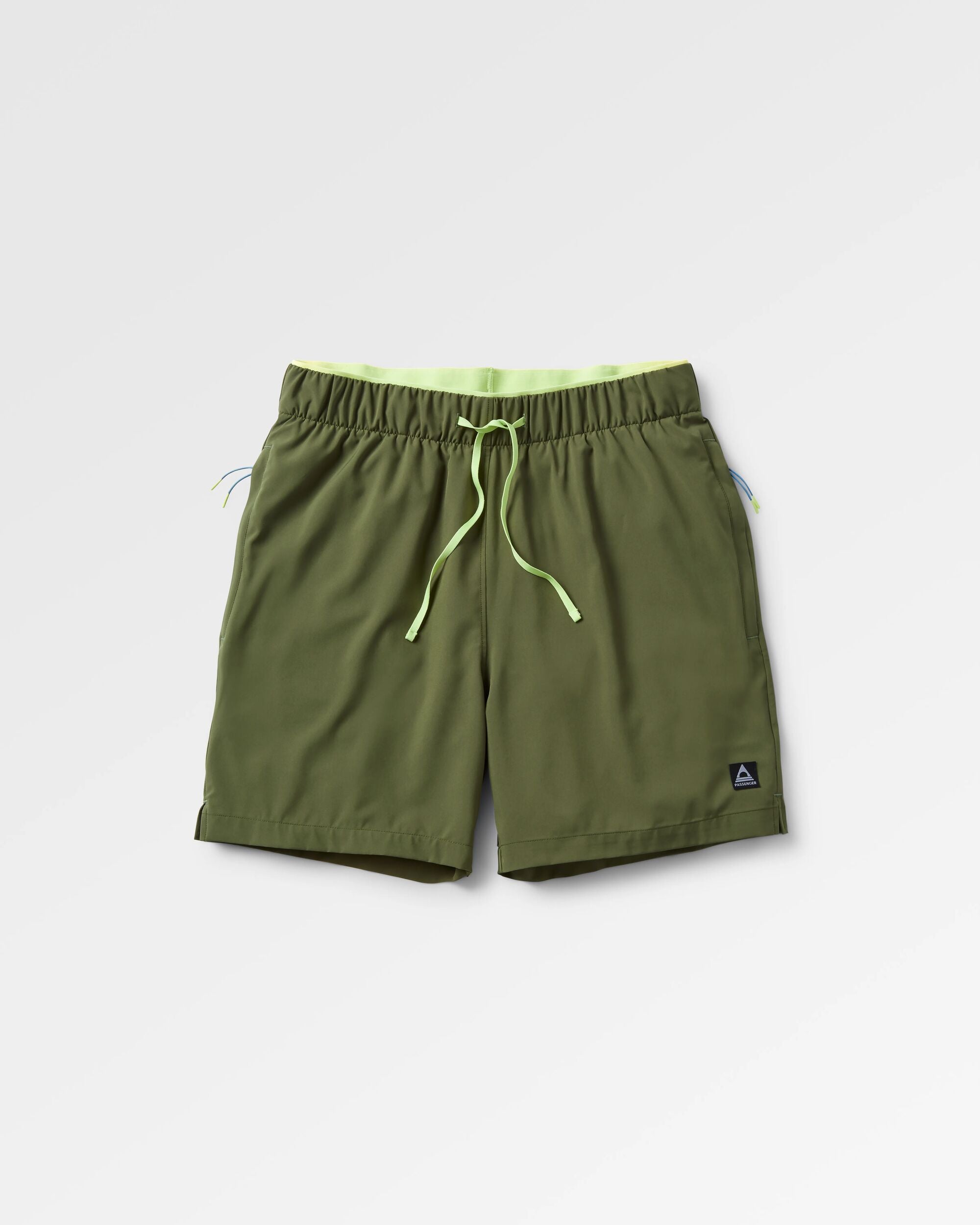 Sandune Recycled Trail Short - Khaki - Flatlay