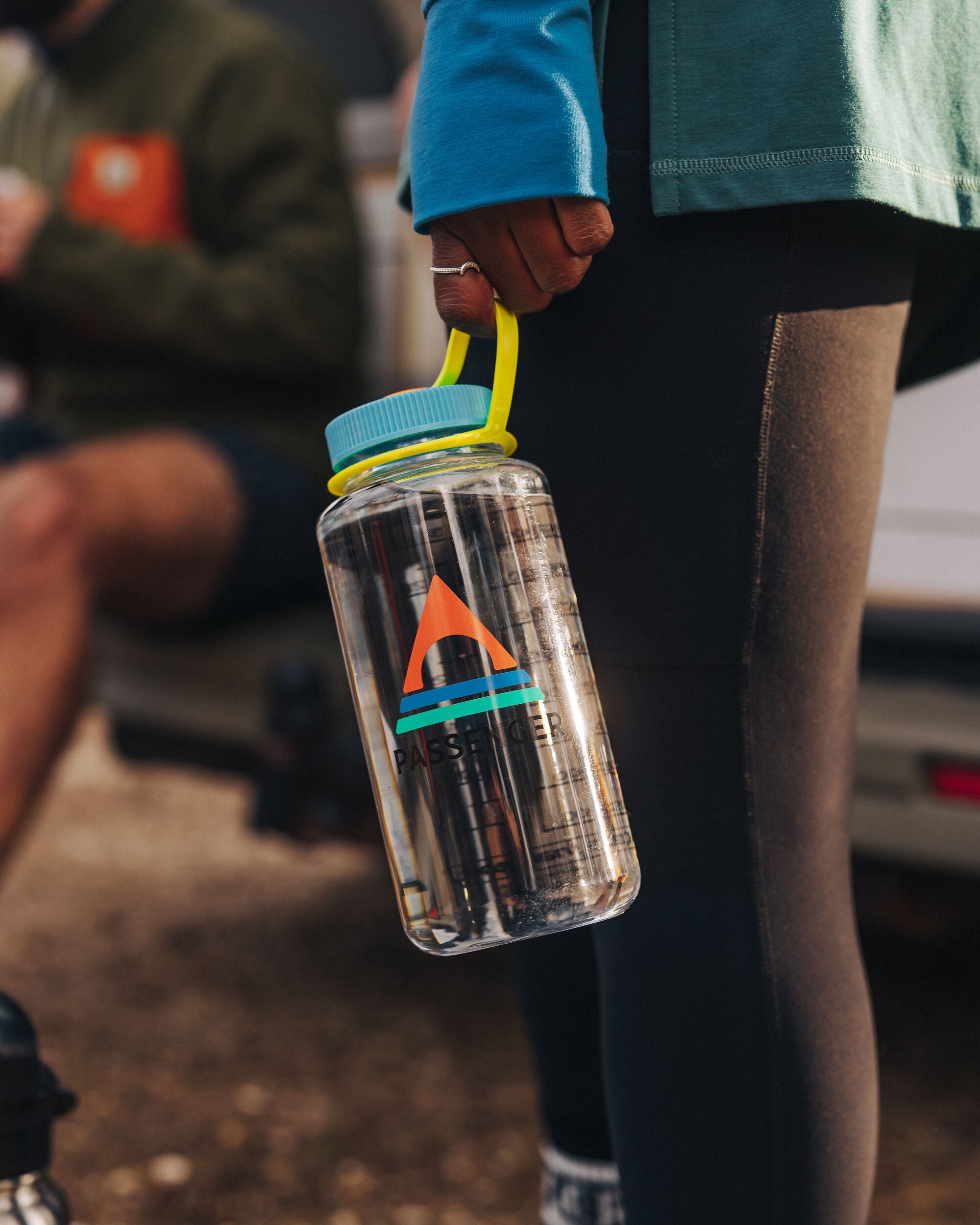 Nalgene 1L Wide Mouth Water Bottle - Clear - Clear - Lifestyle