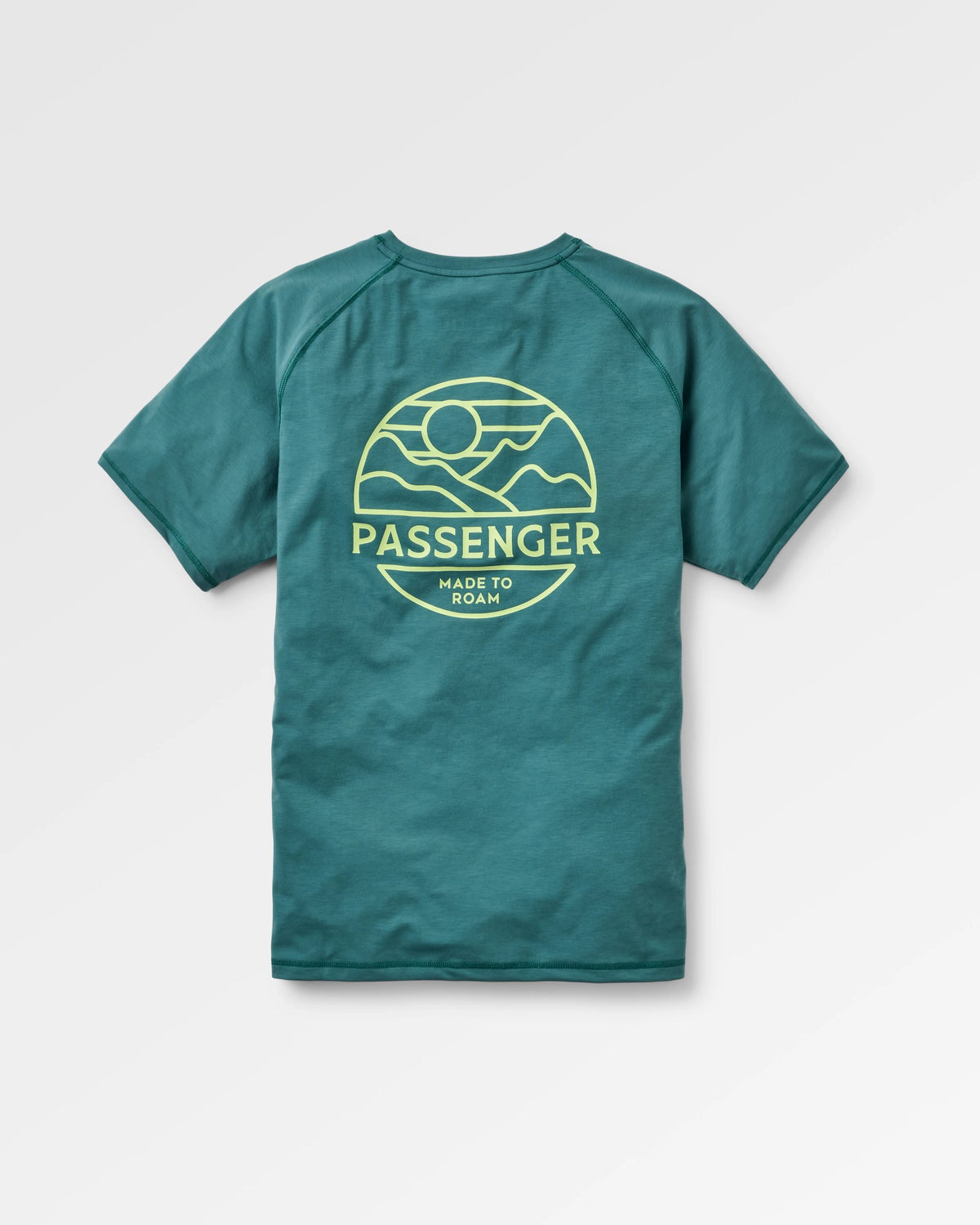 Sedona Recycled Active T-Shirt - Deep Ocean - Flatlay