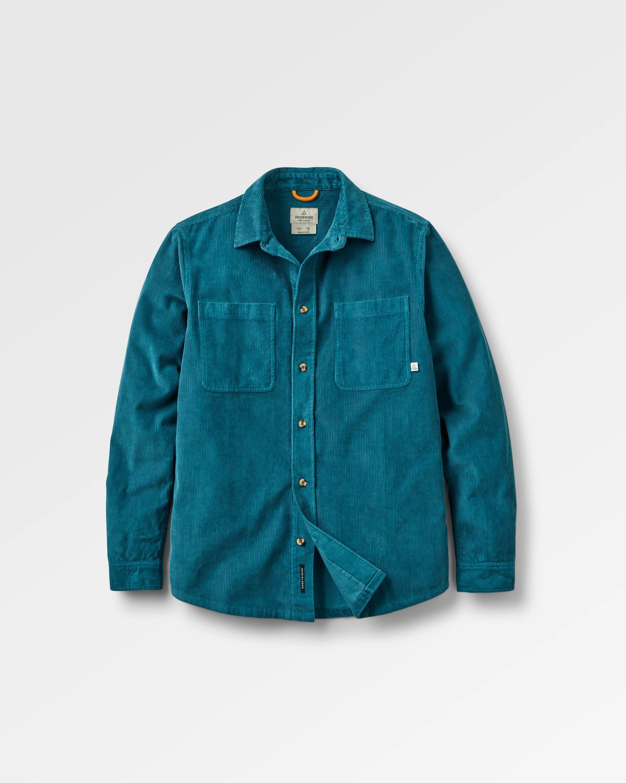 Backcountry Cord Shirt - Tidal Blue - Flatlay
